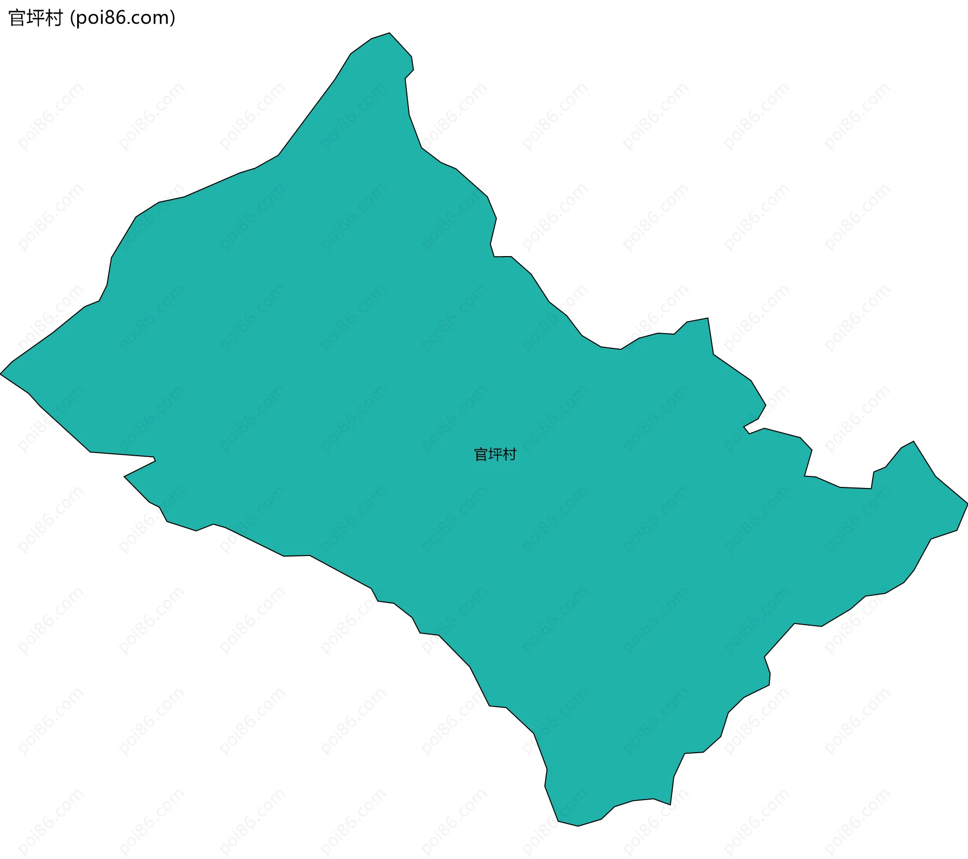 官坪村边界地图