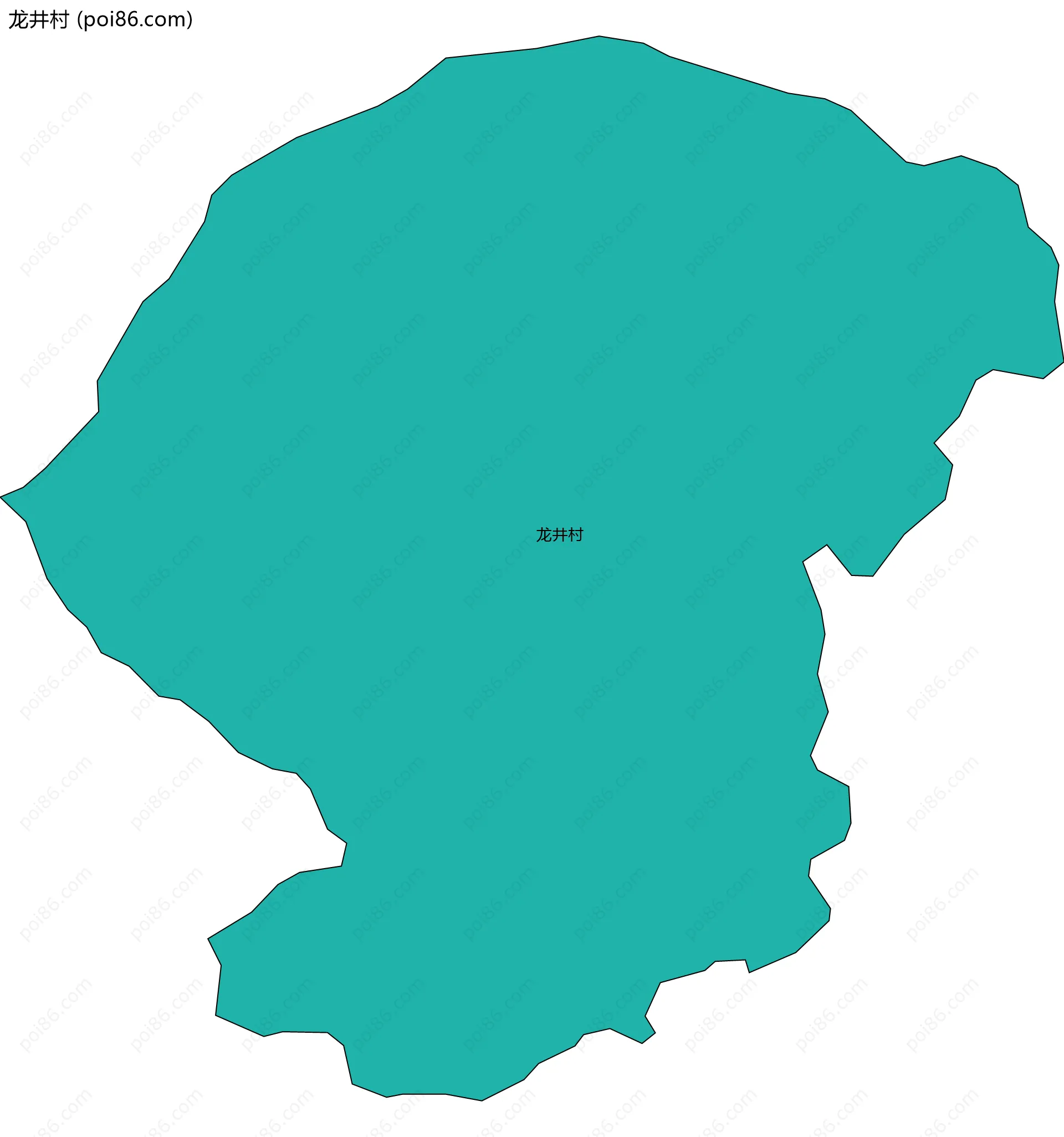 龙井村边界地图