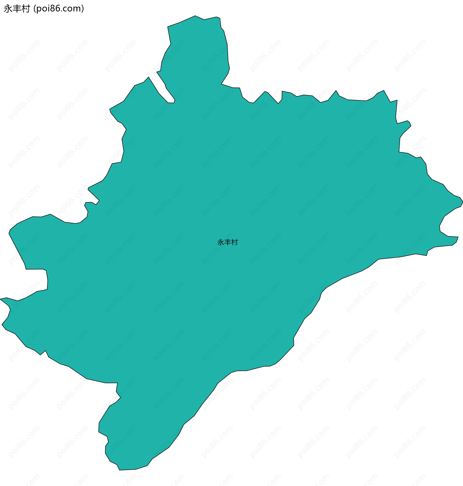 永丰村边界地图