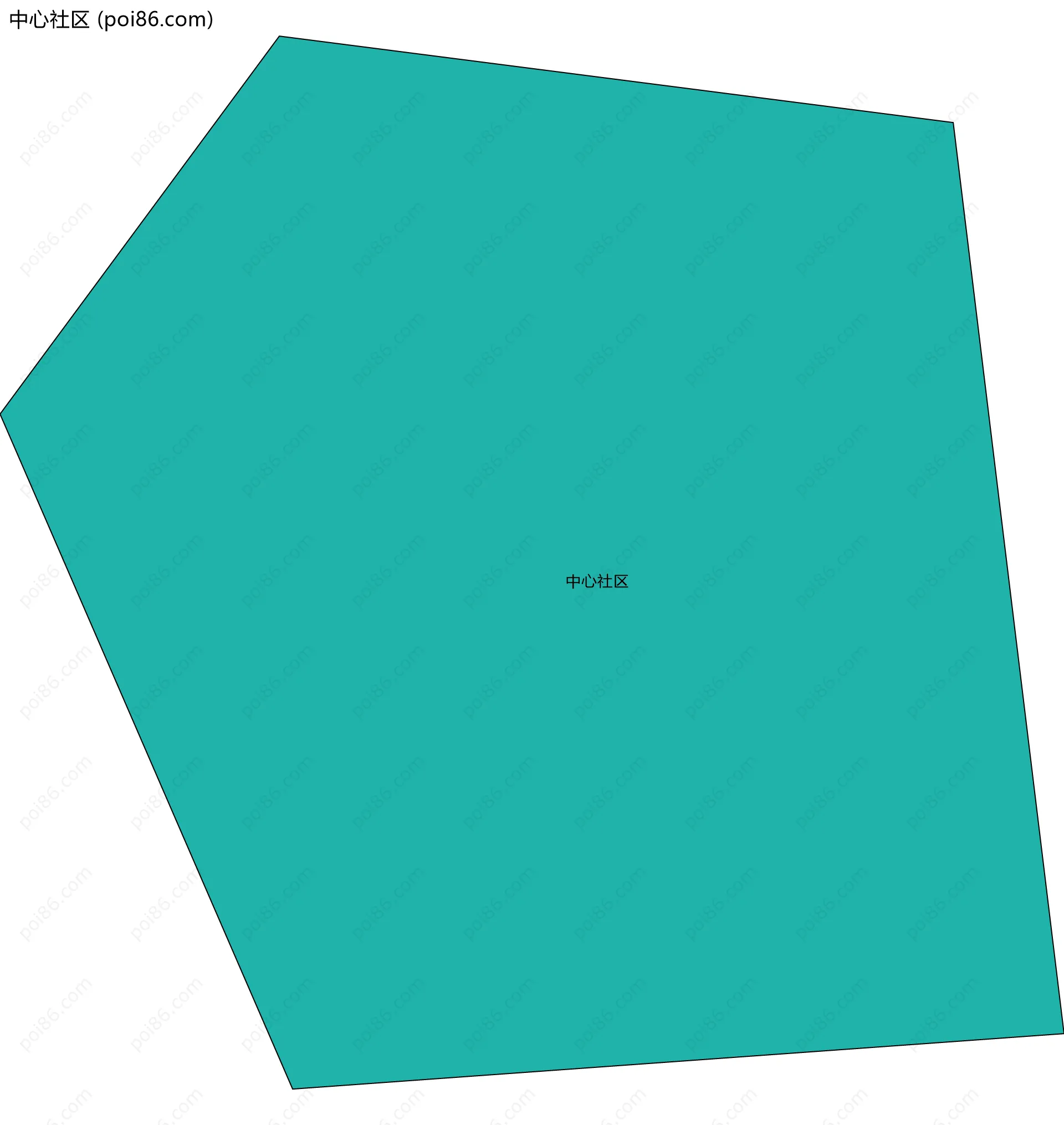 中心社区边界地图