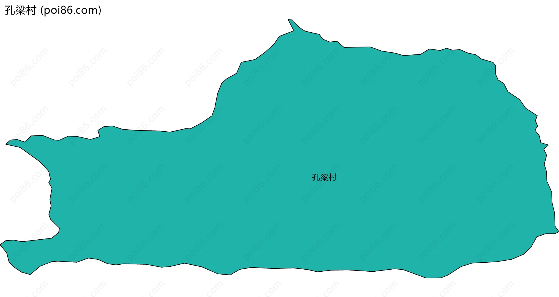 孔梁村边界地图