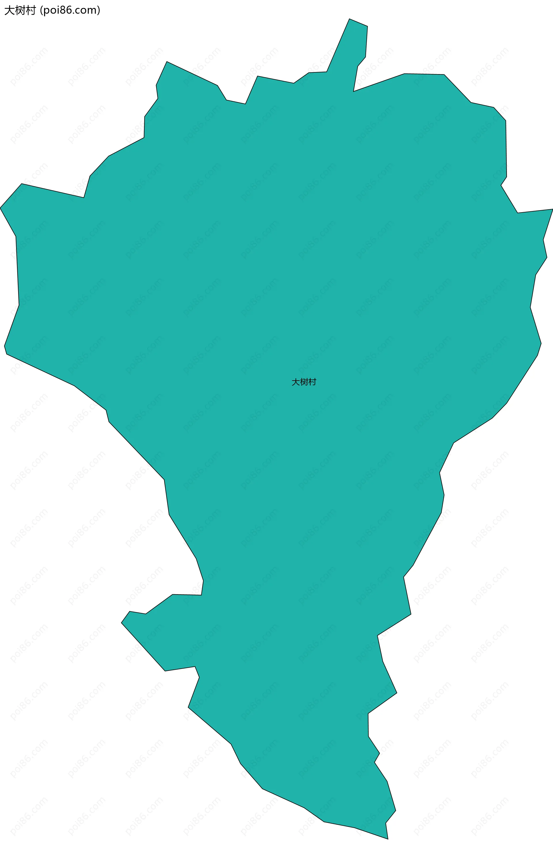 大树村边界地图