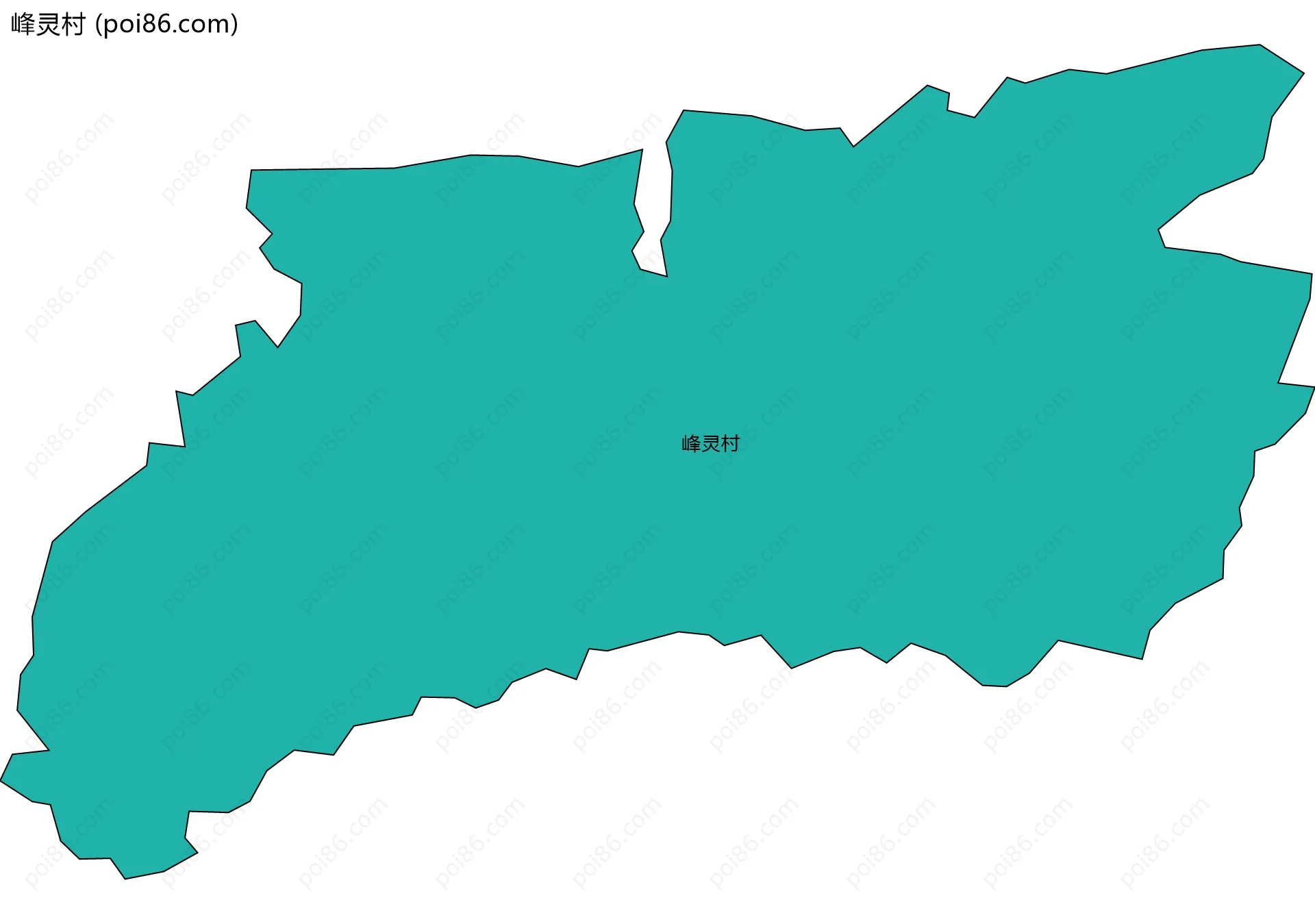 峰灵村边界地图