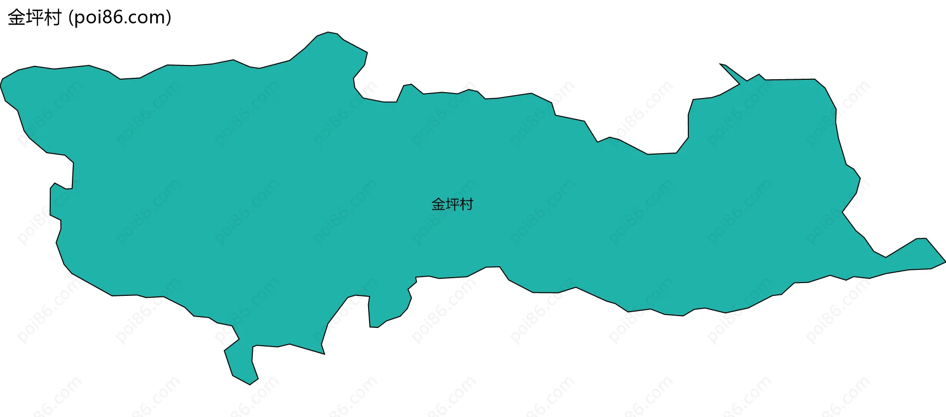 金坪村边界地图