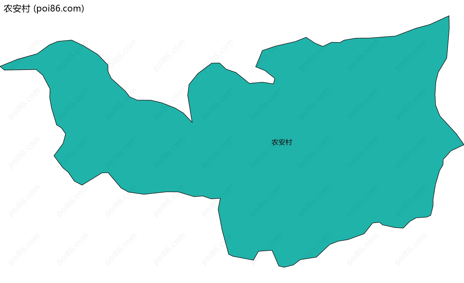 农安村边界地图