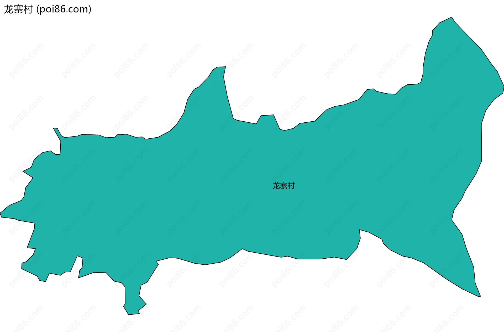 龙寨村边界地图