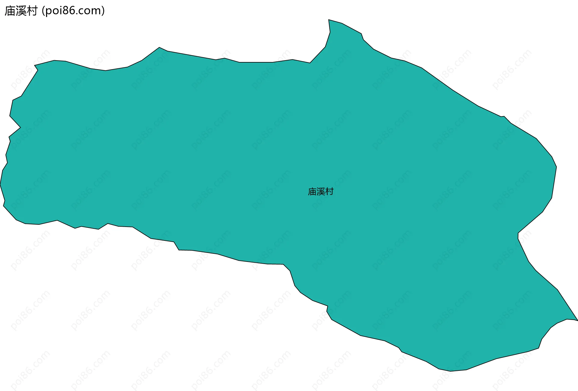 庙溪村边界地图