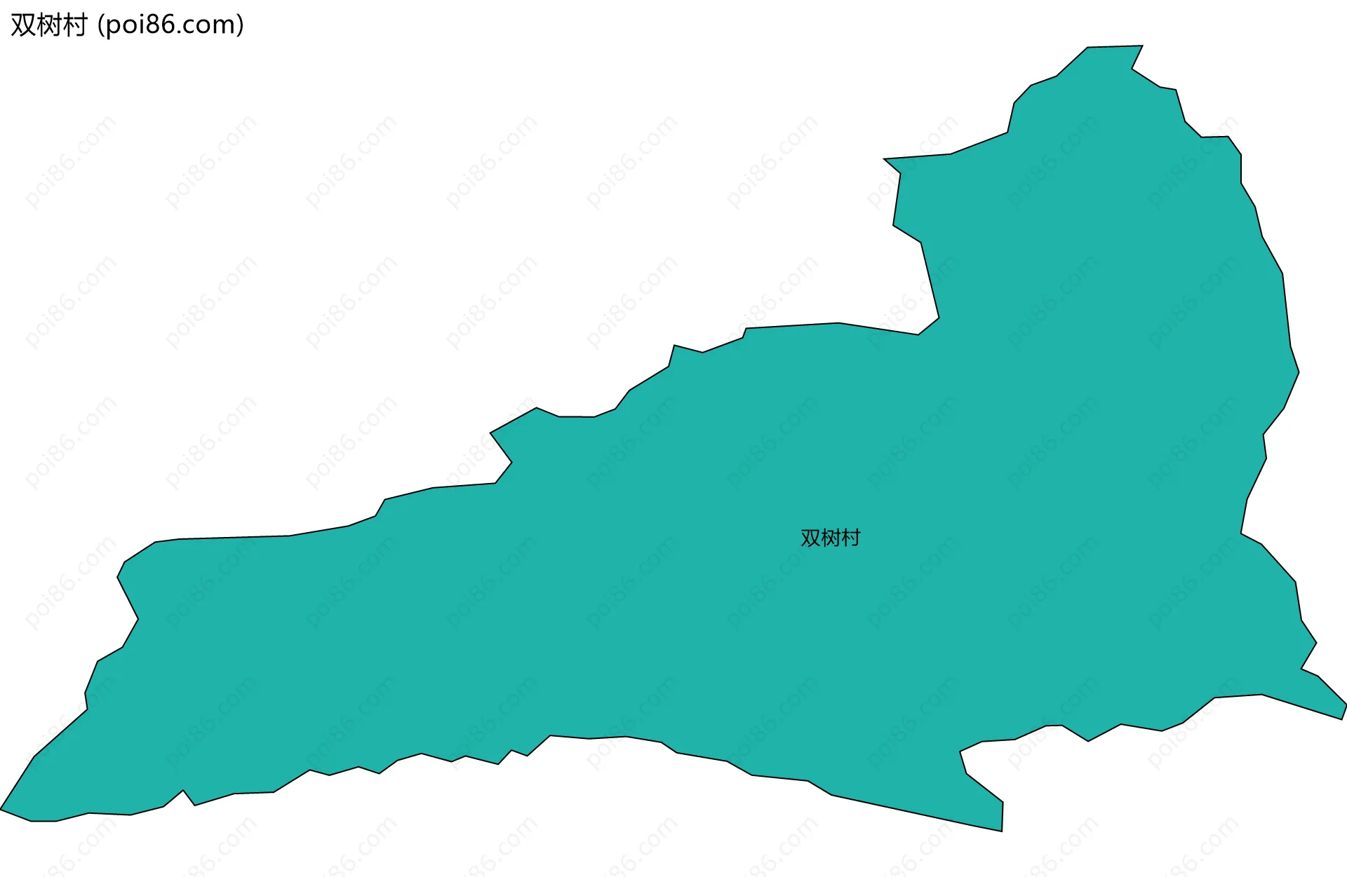 双树村边界地图