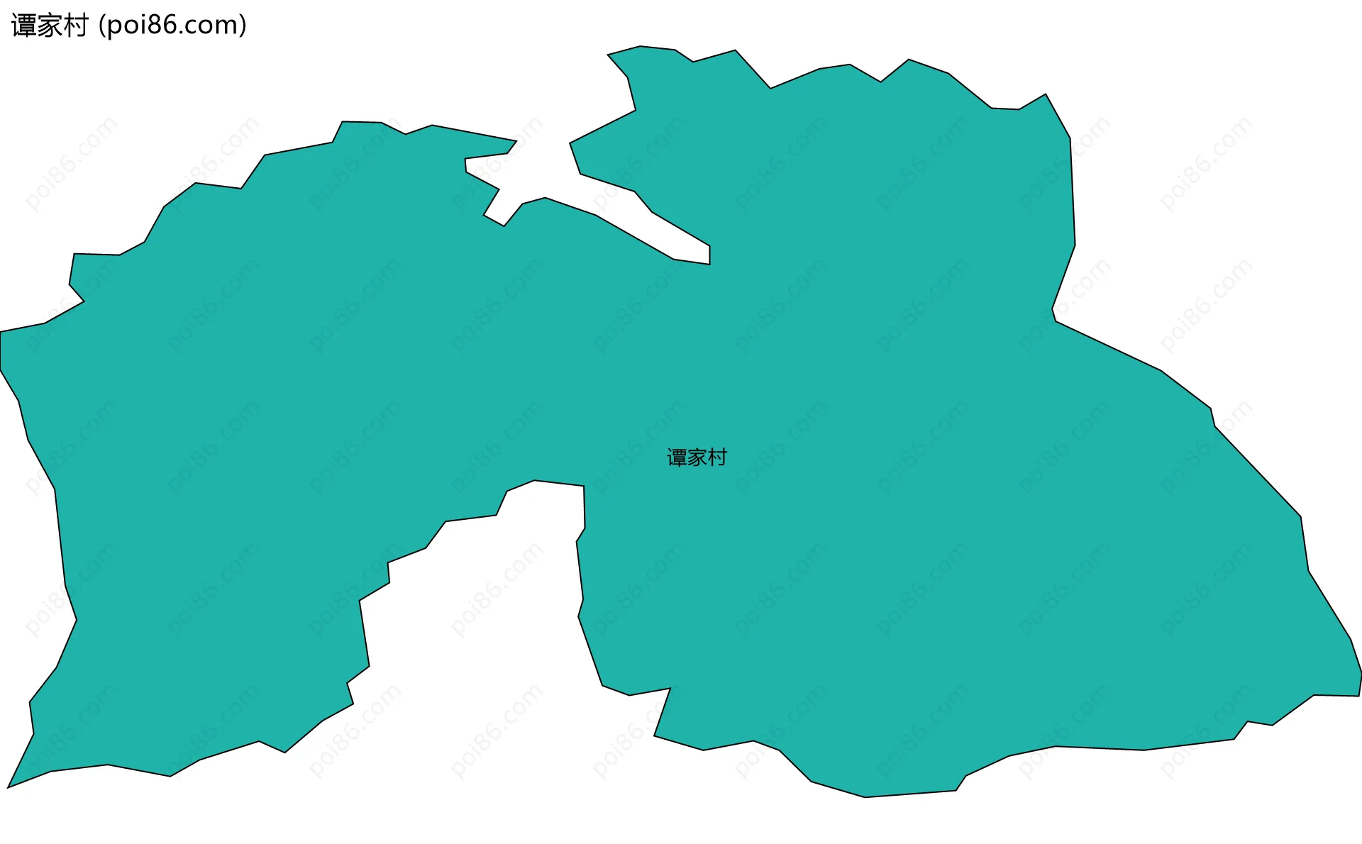 谭家村边界地图