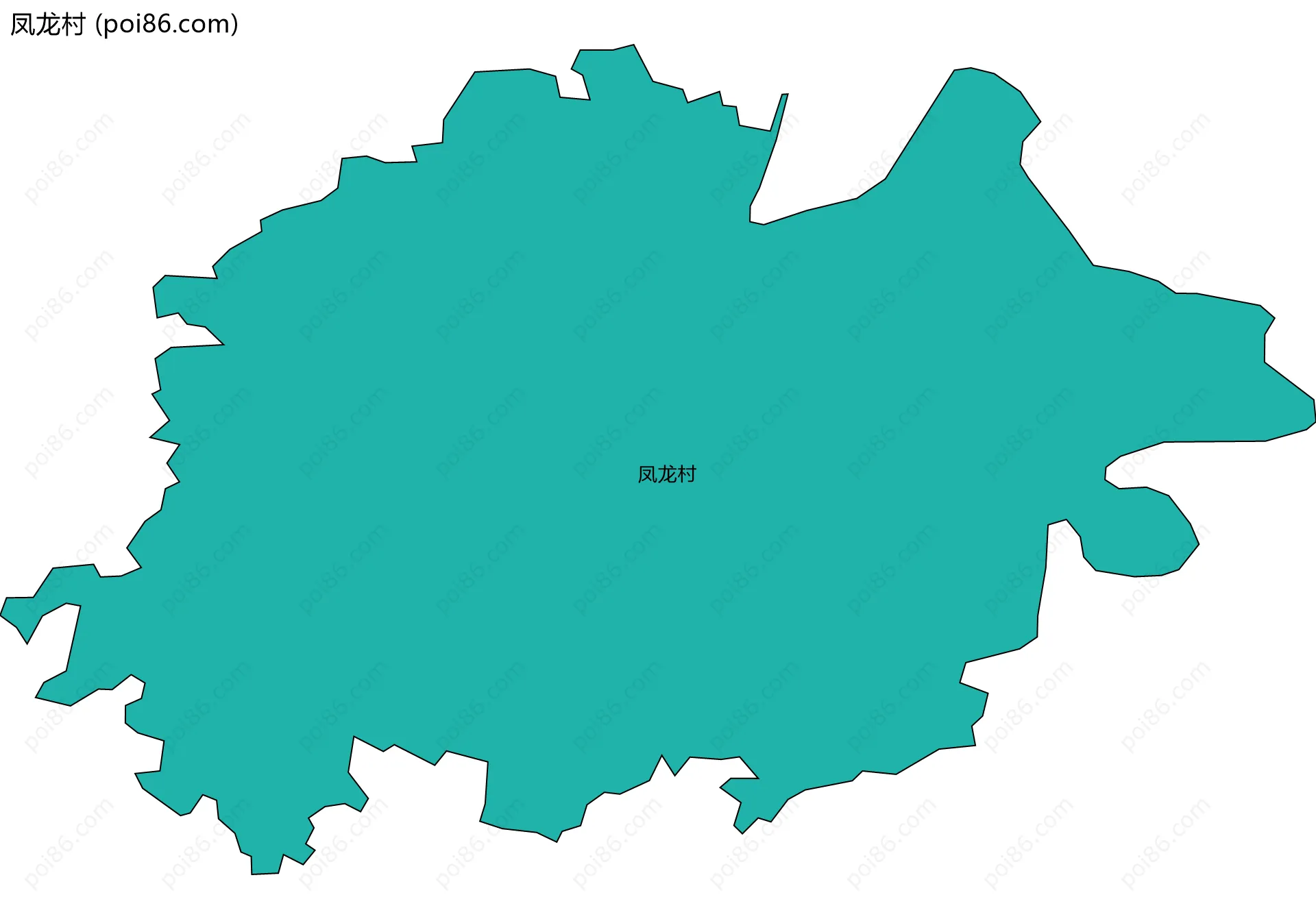 凤龙村边界地图