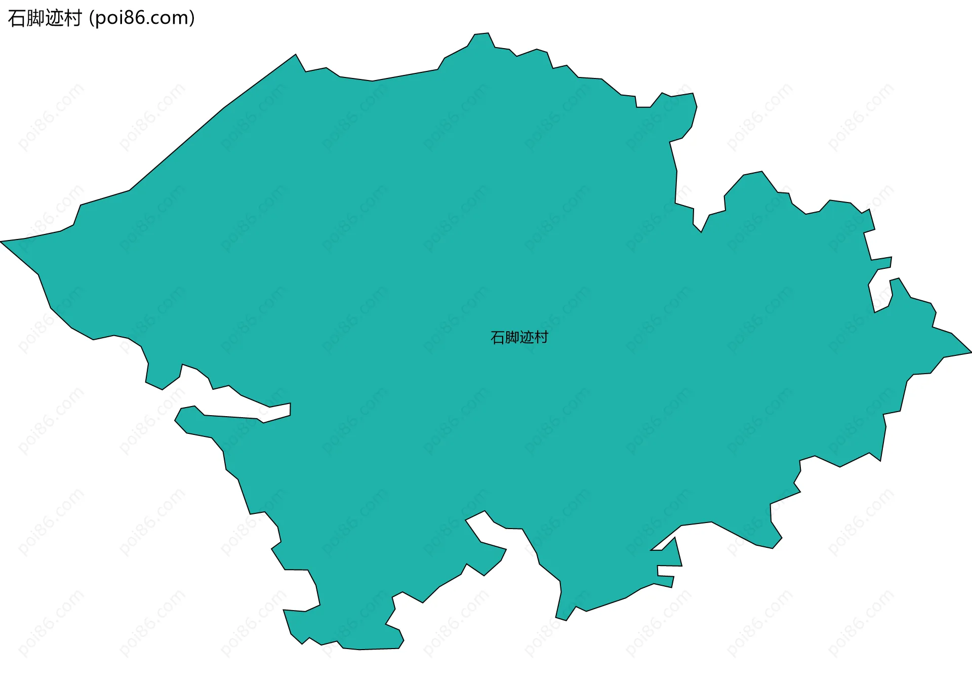 石脚迹村边界地图