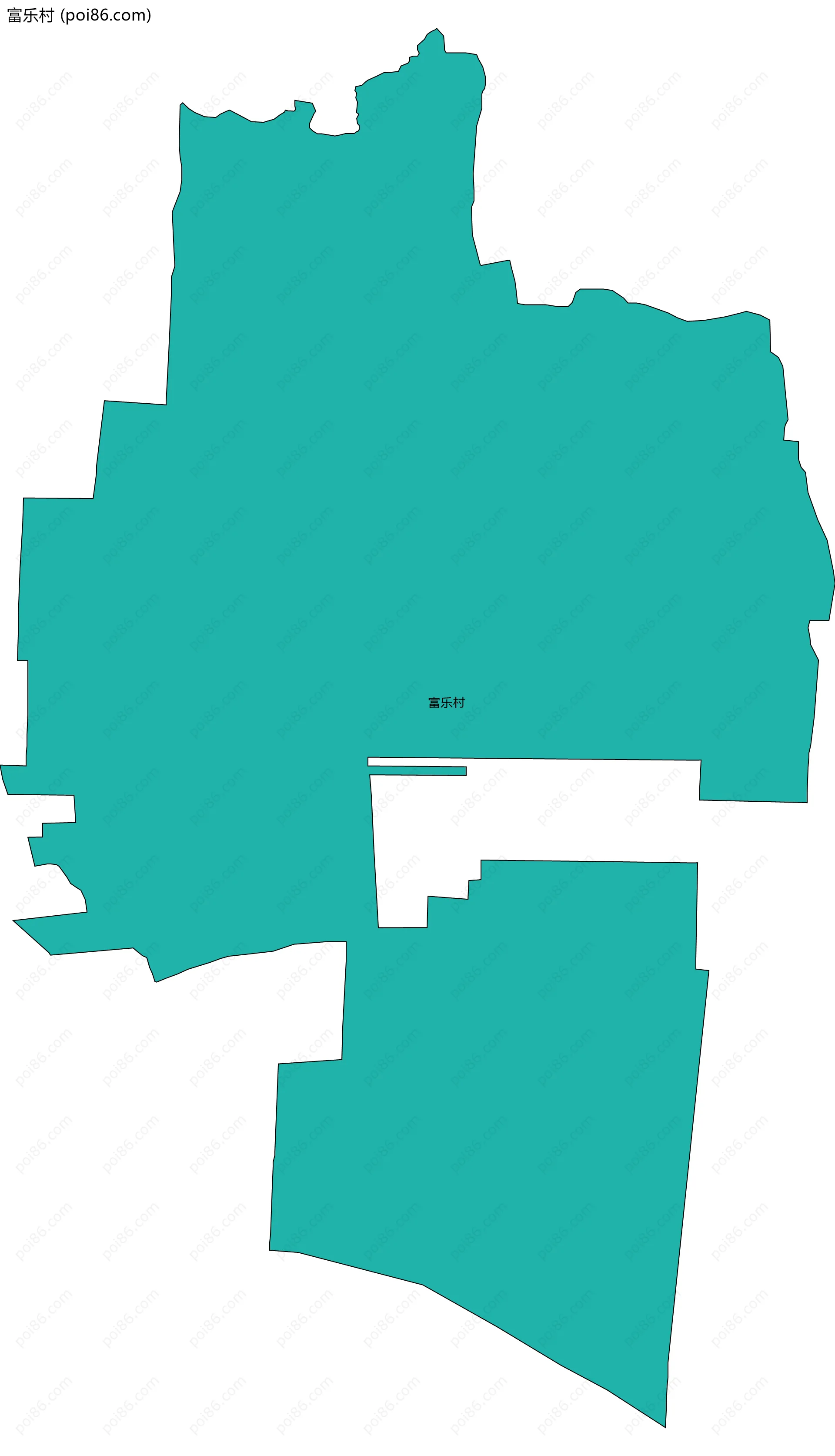 富乐村边界地图