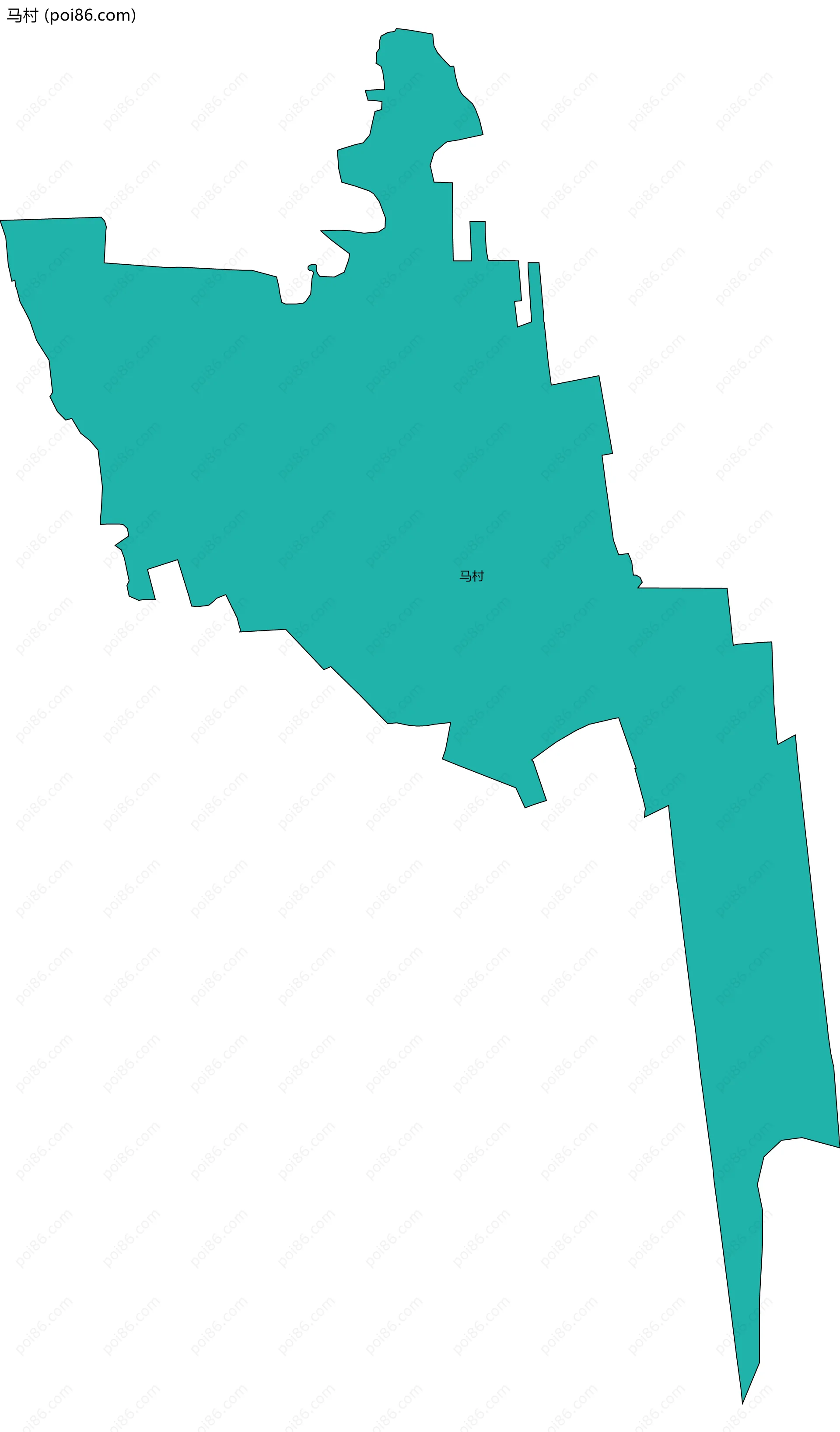马村边界地图