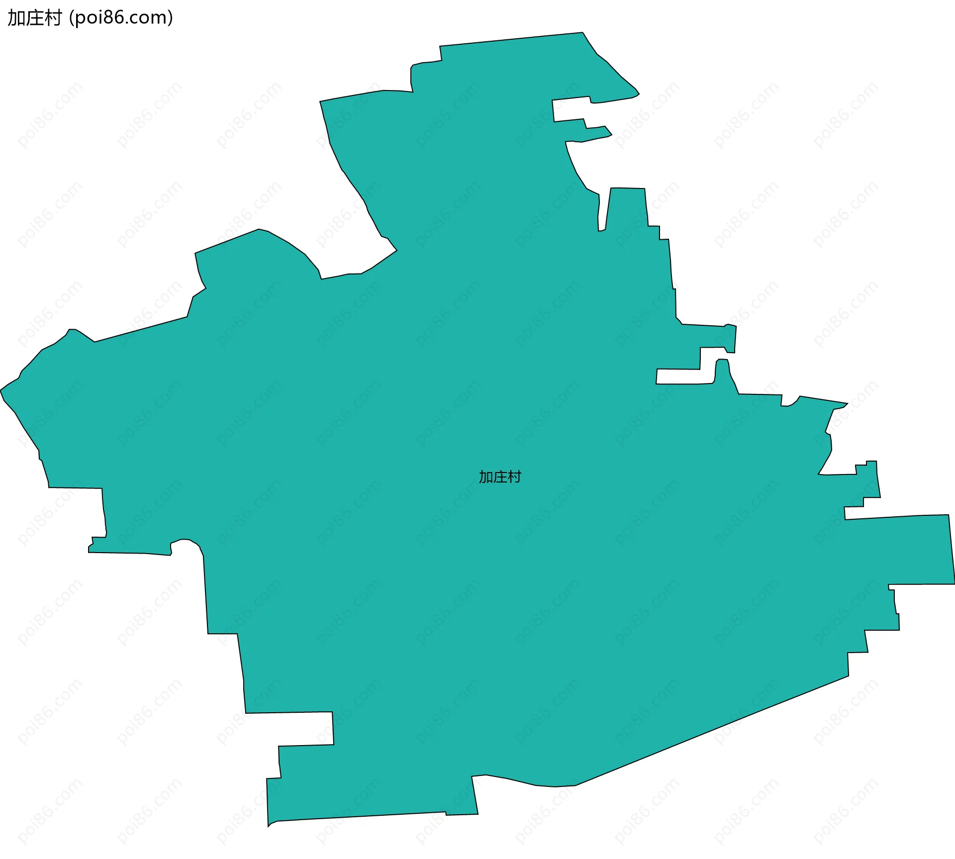 加庄村边界地图