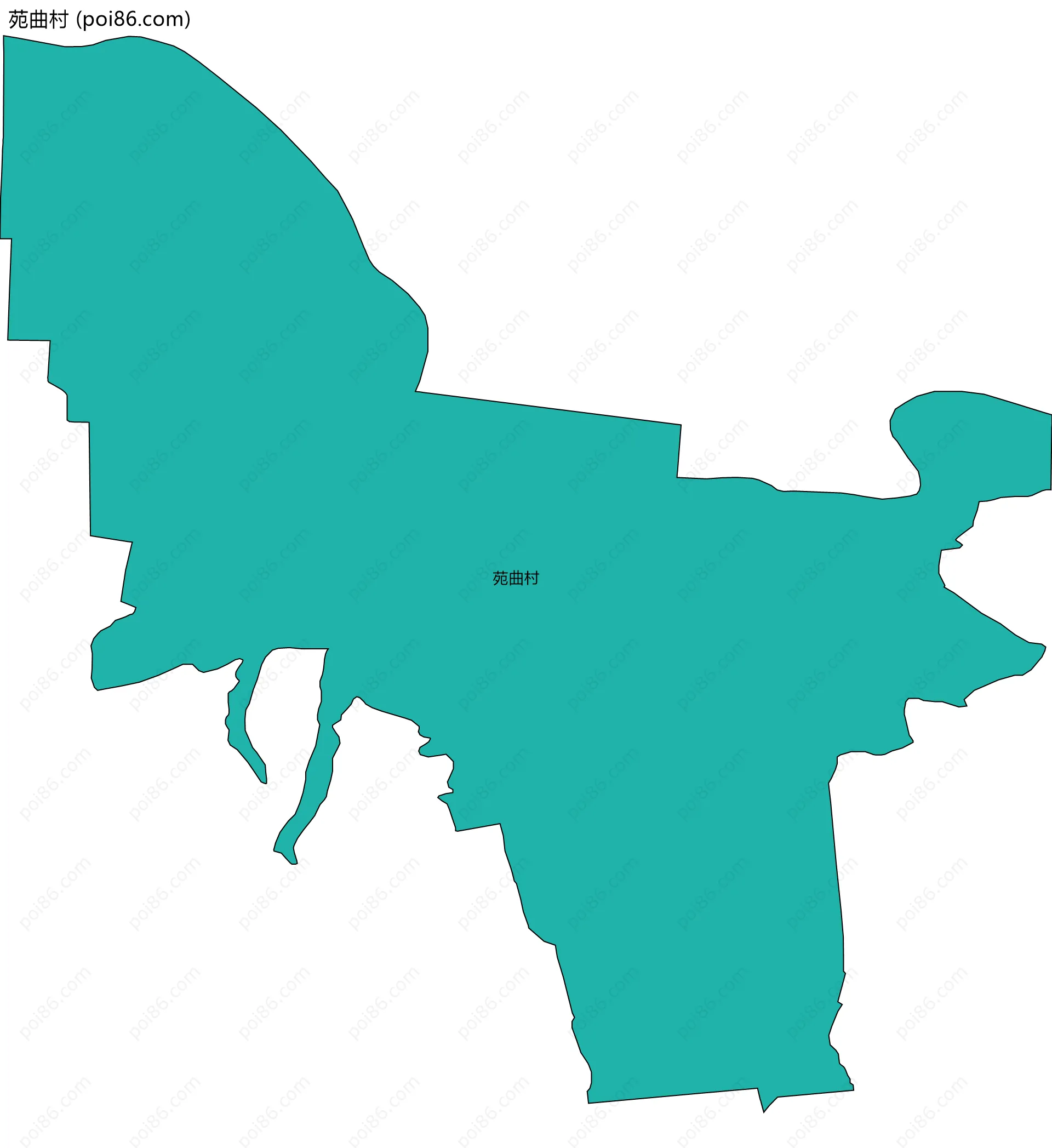 苑曲村边界地图