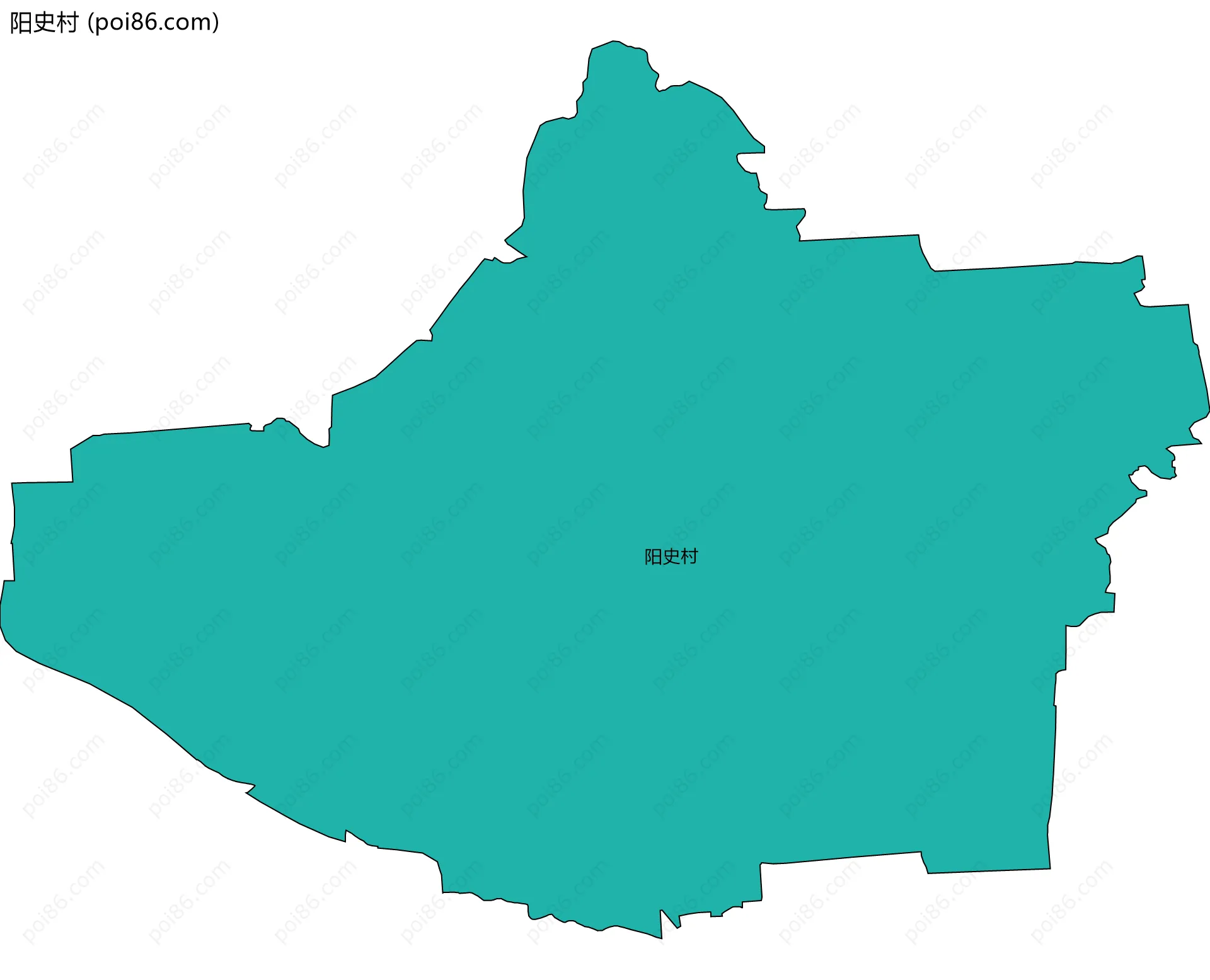 阳史村边界地图