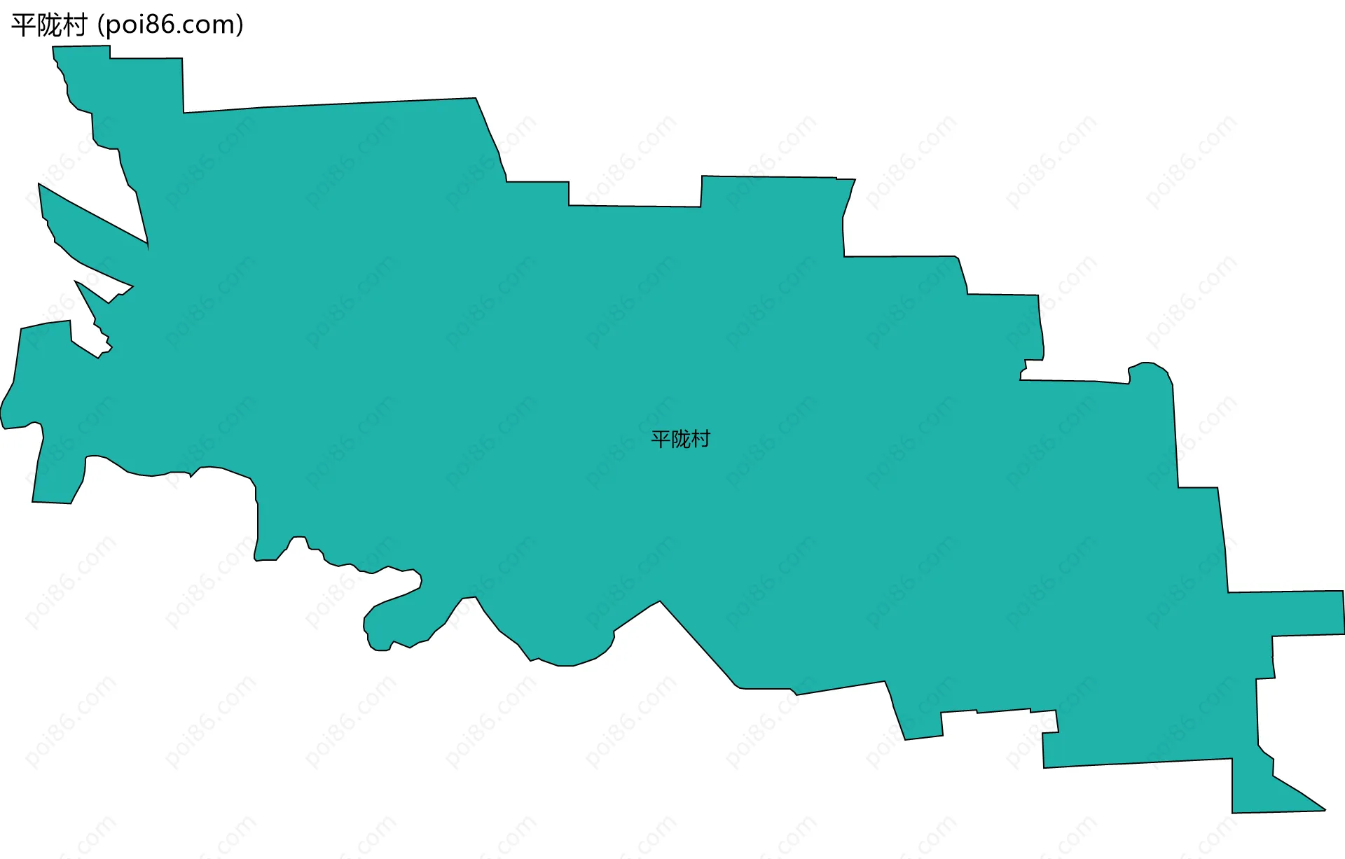 平陇村边界地图