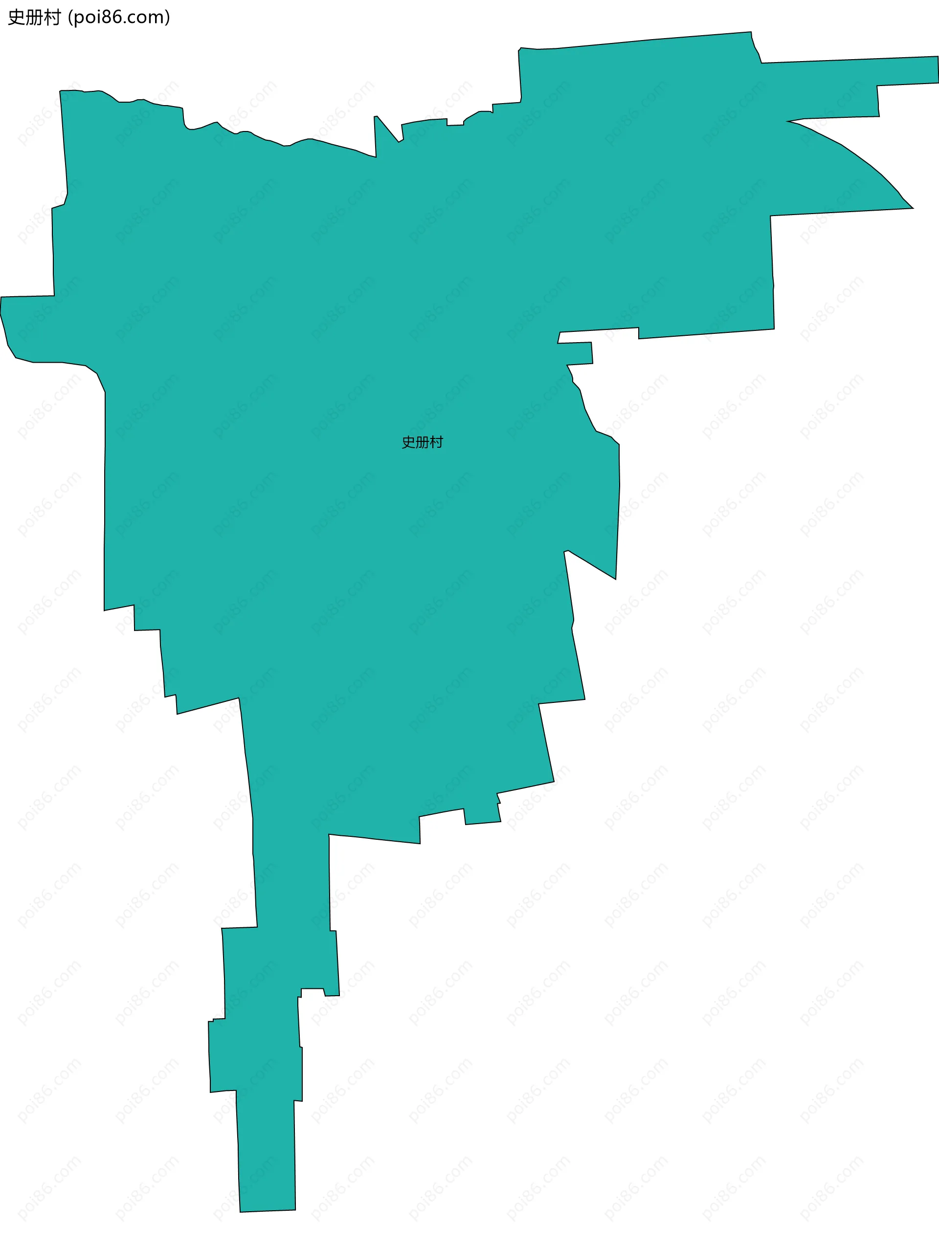 史册村边界地图