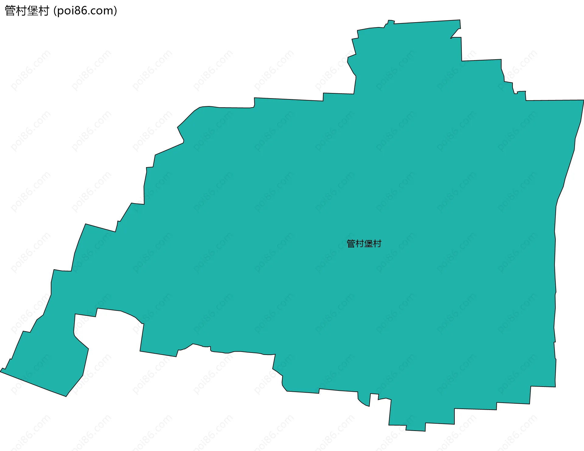 管村堡村边界地图