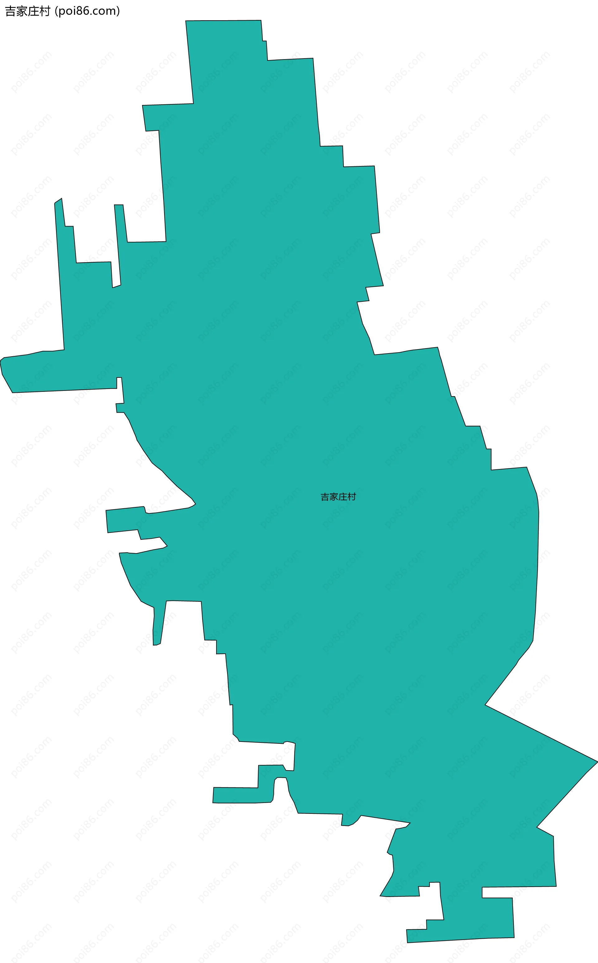 吉家庄村边界地图