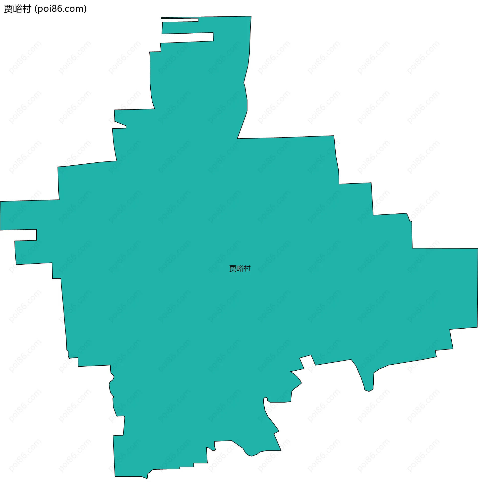 贾峪村边界地图
