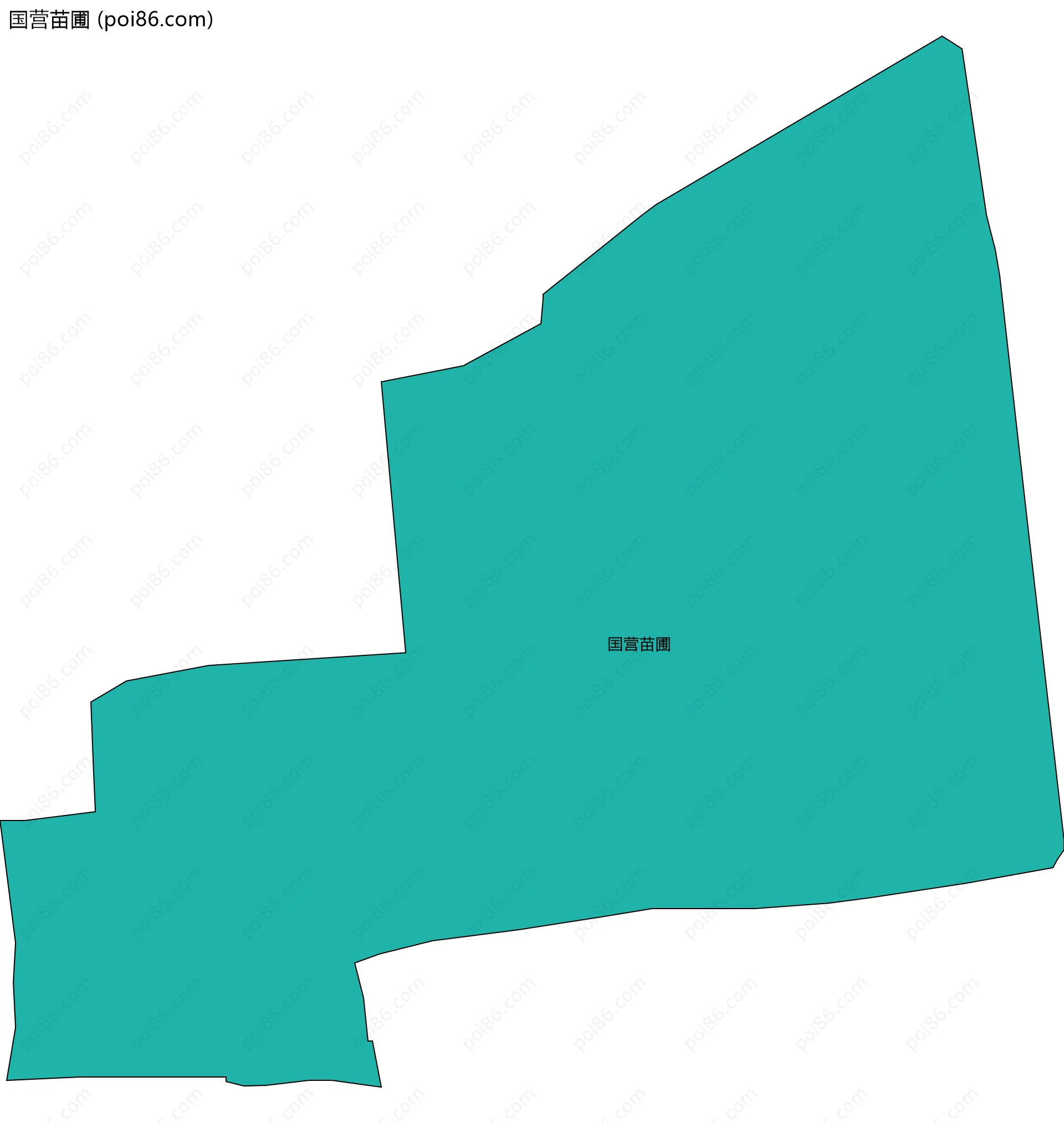 国营苗圃边界地图