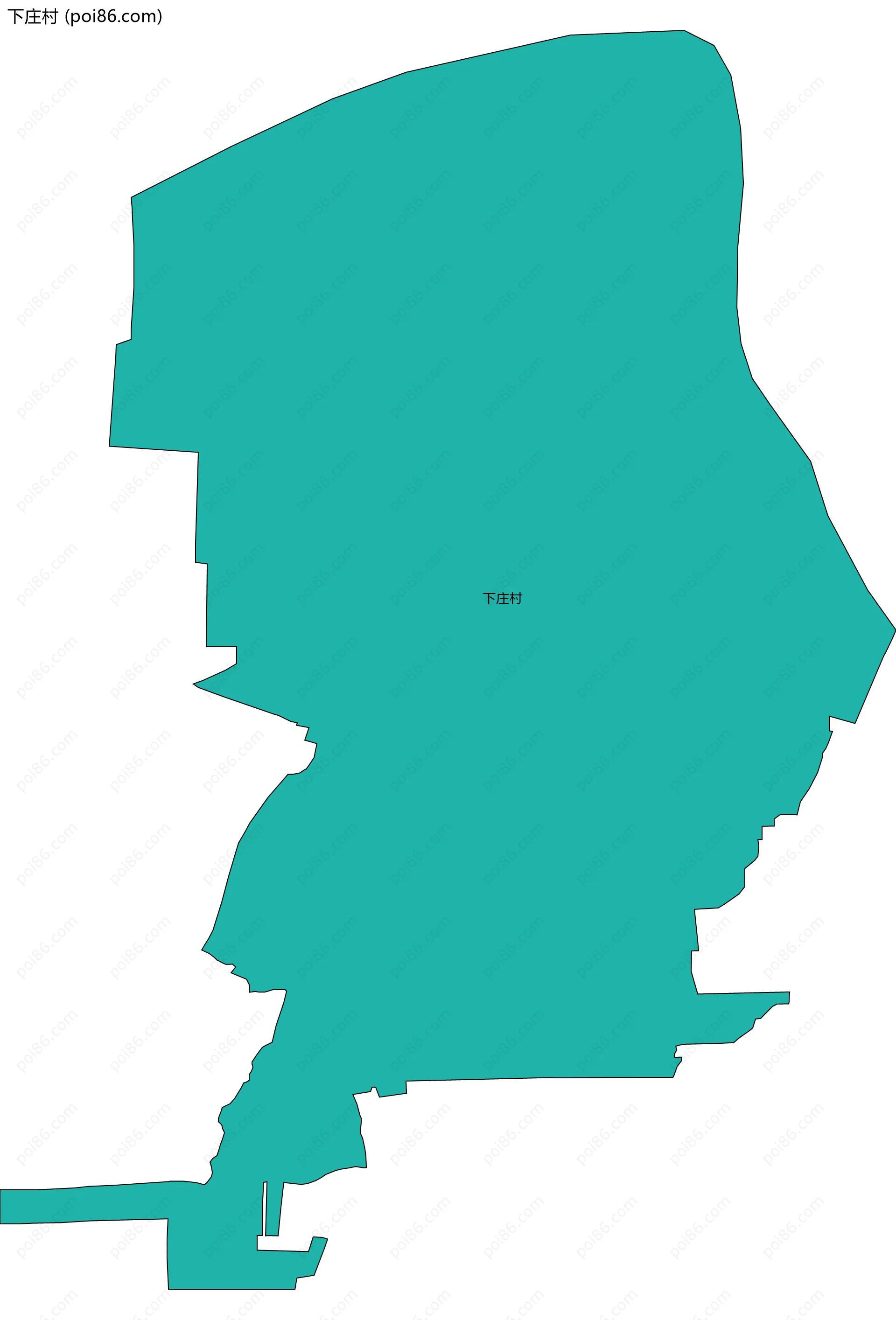 下庄村边界地图