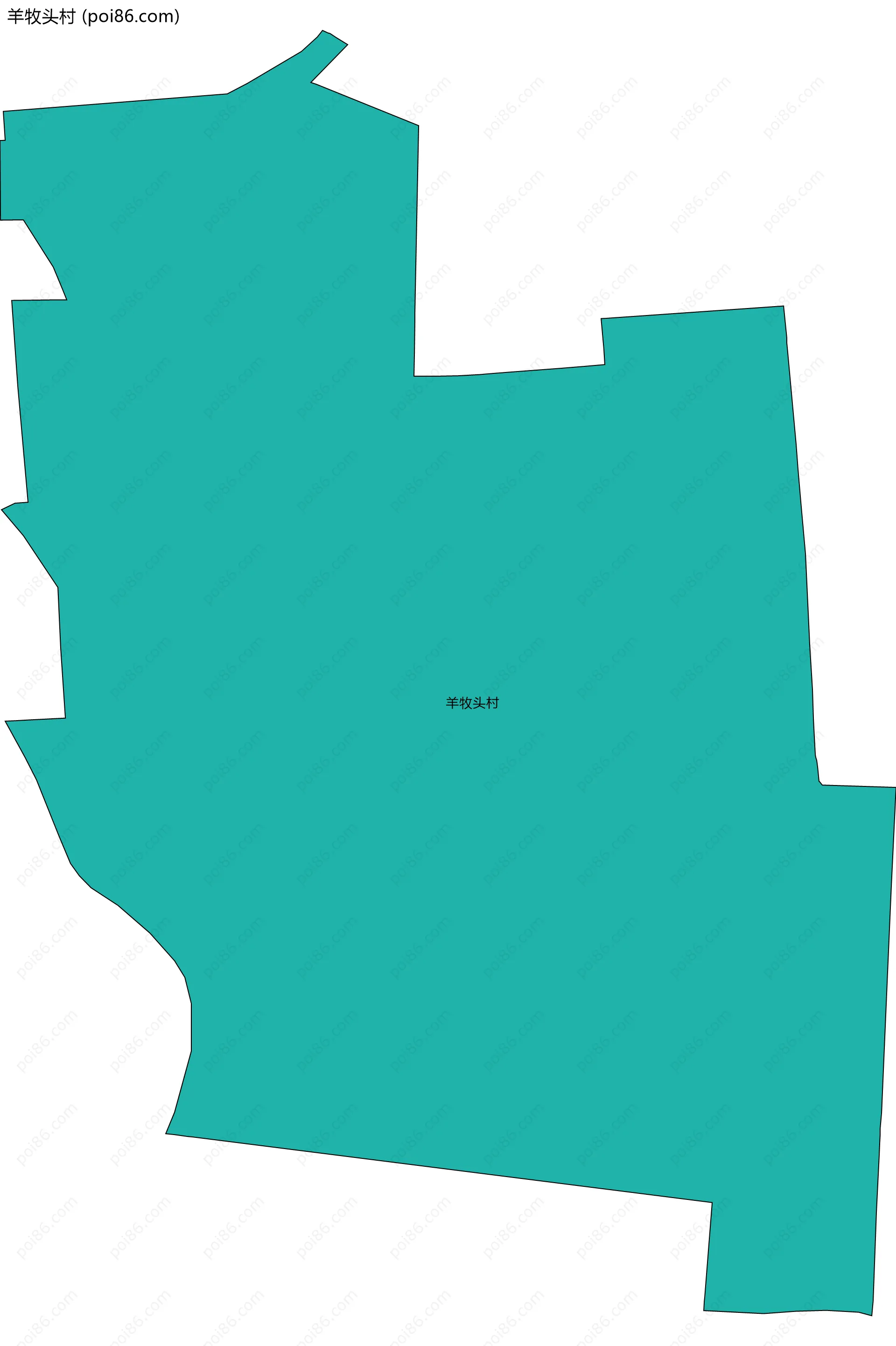 羊牧头村边界地图
