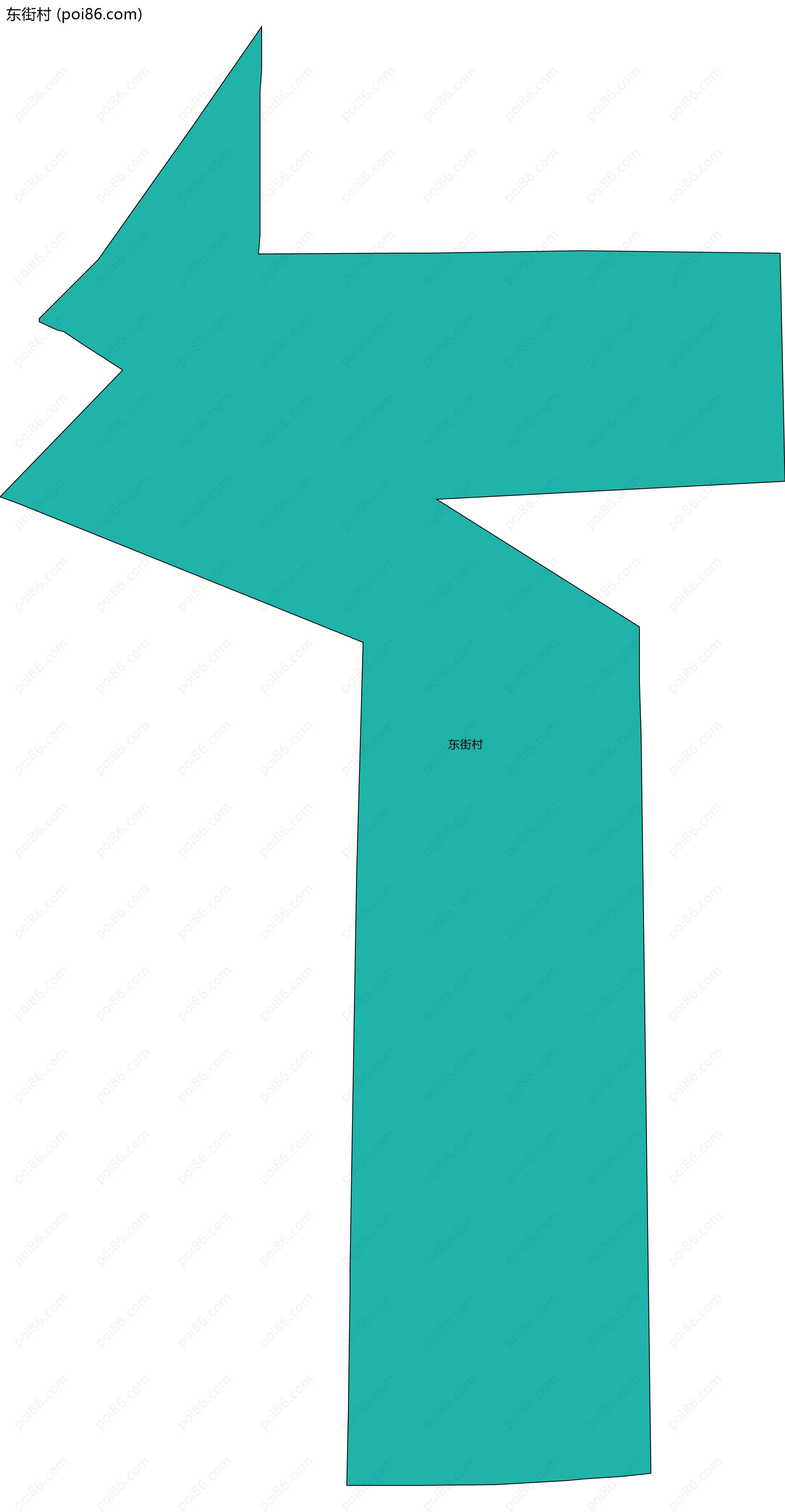 东街村边界地图