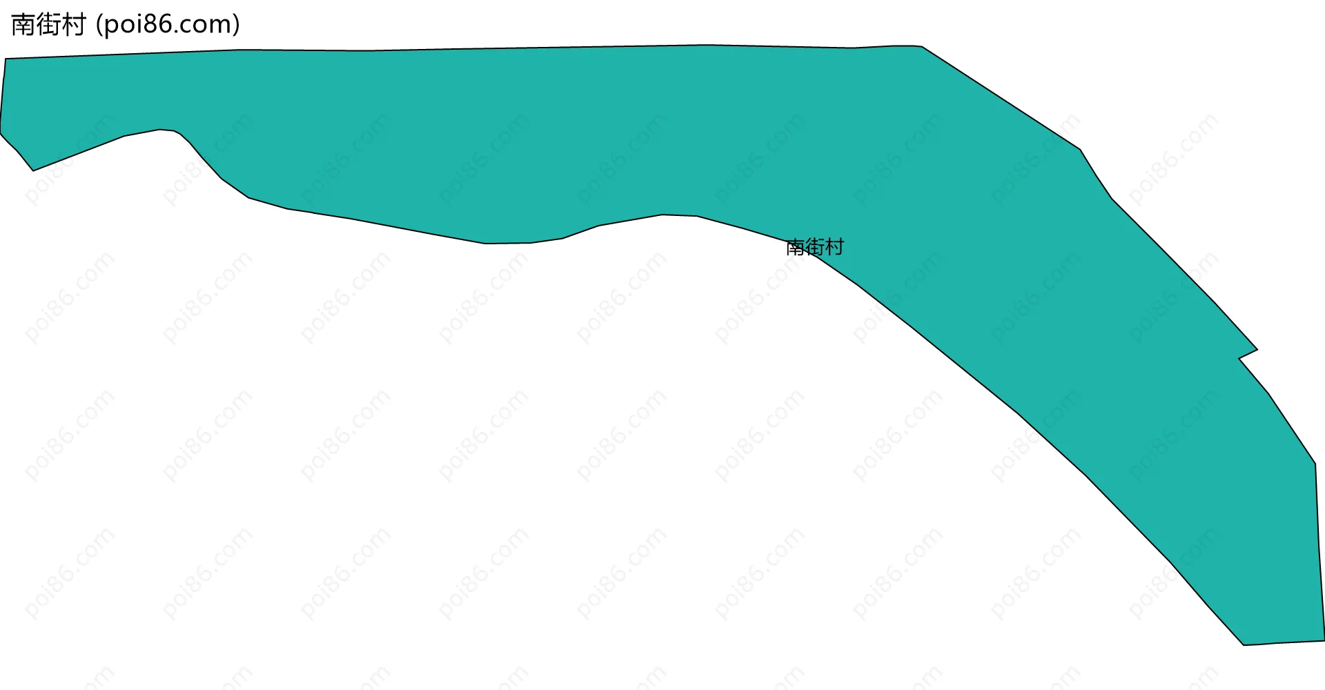 南街村边界地图