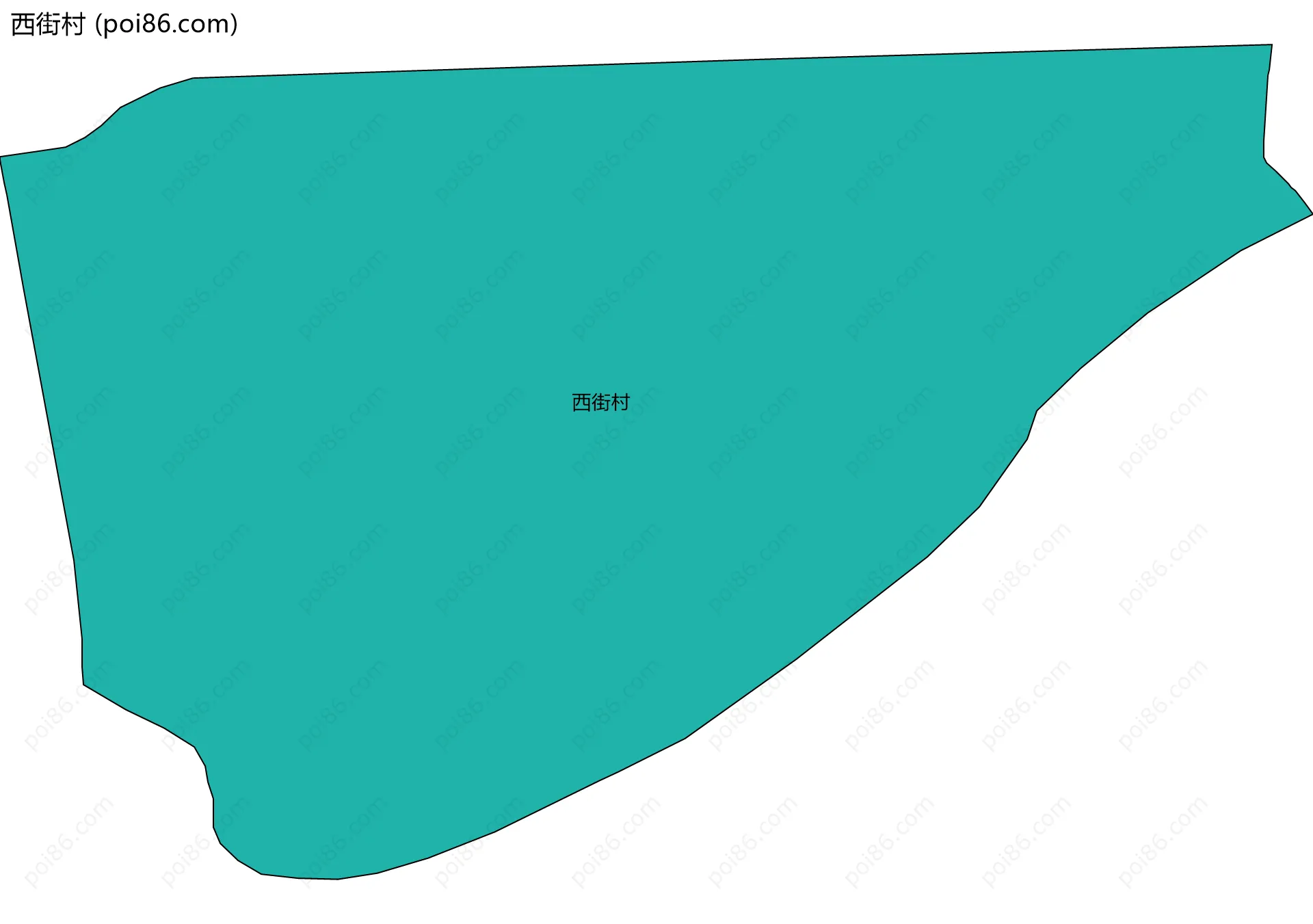 西街村边界地图