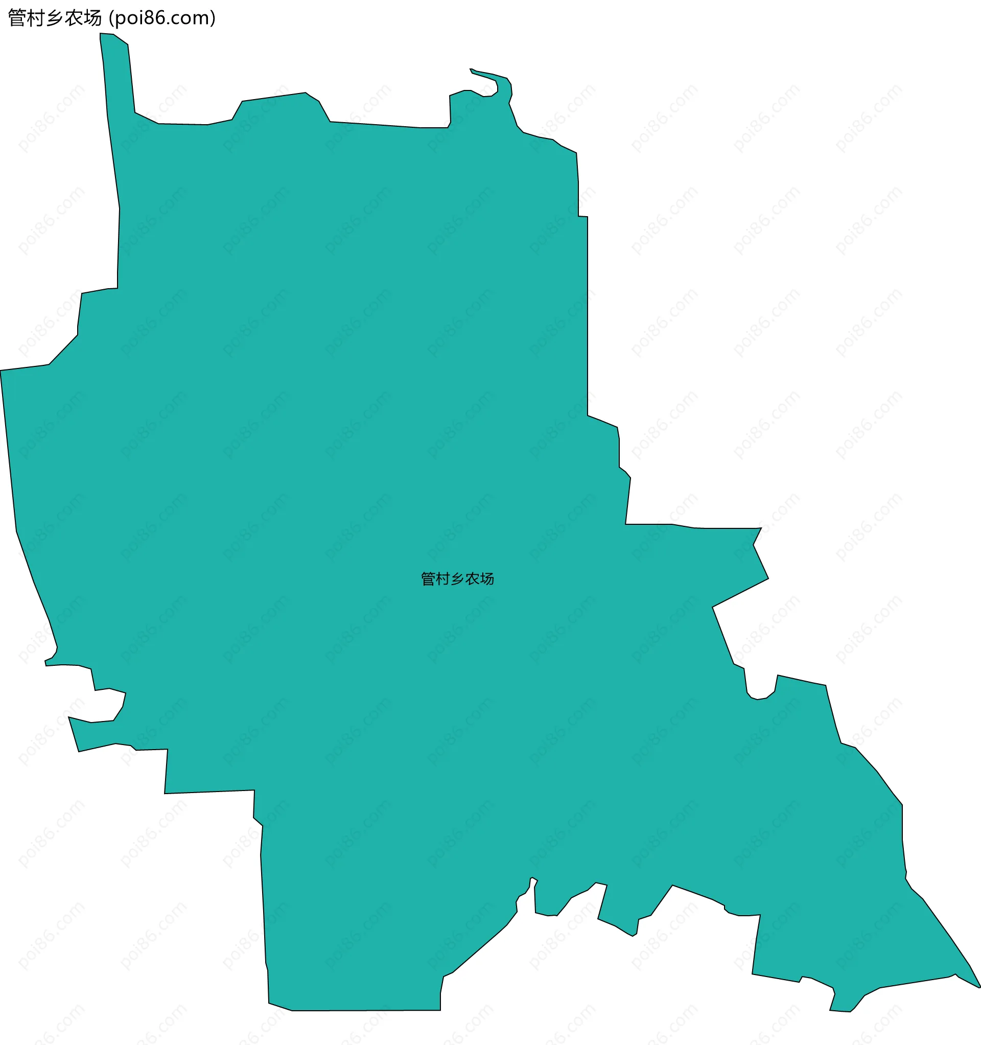 管村乡农场边界地图