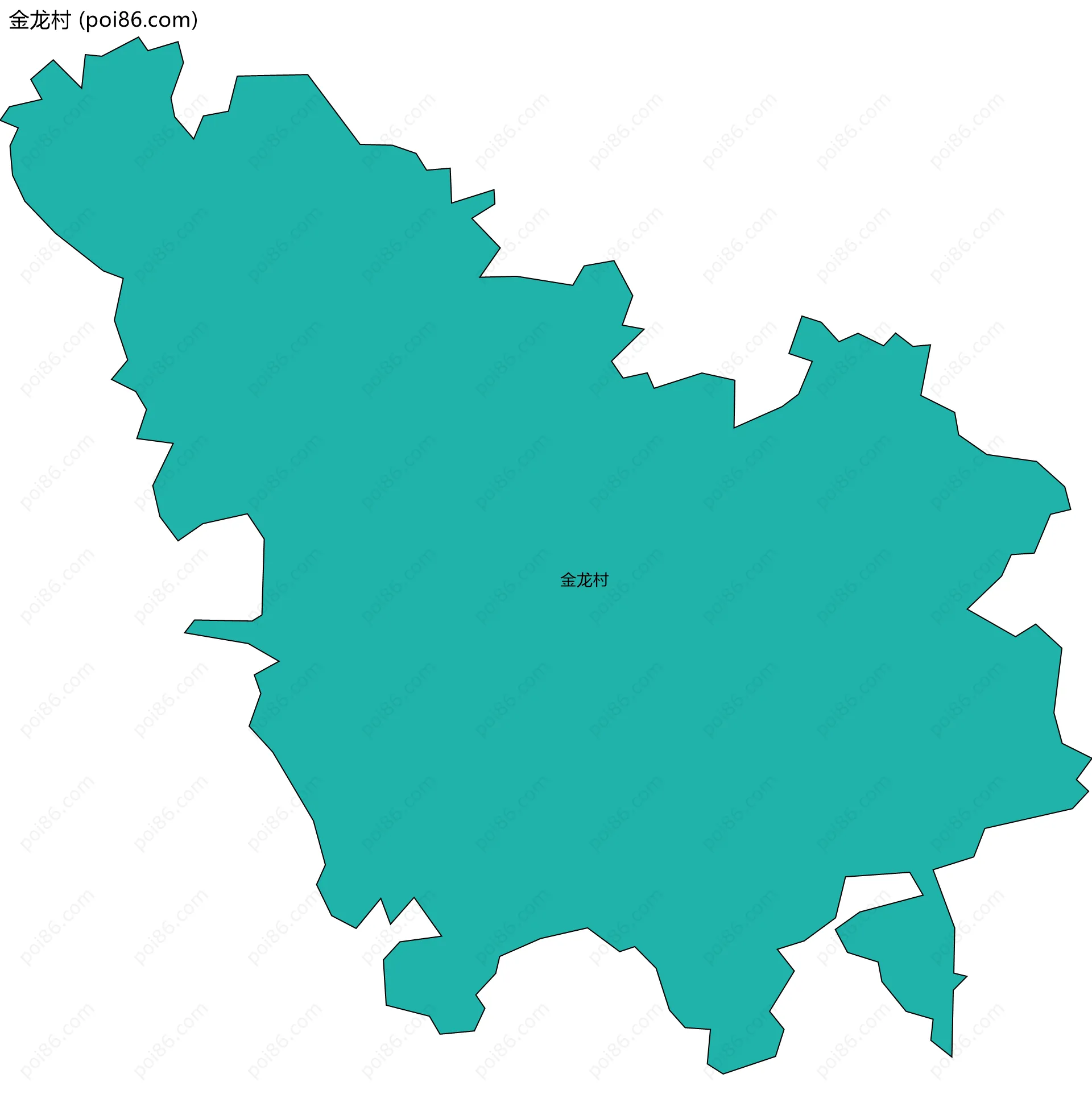 金龙村边界地图