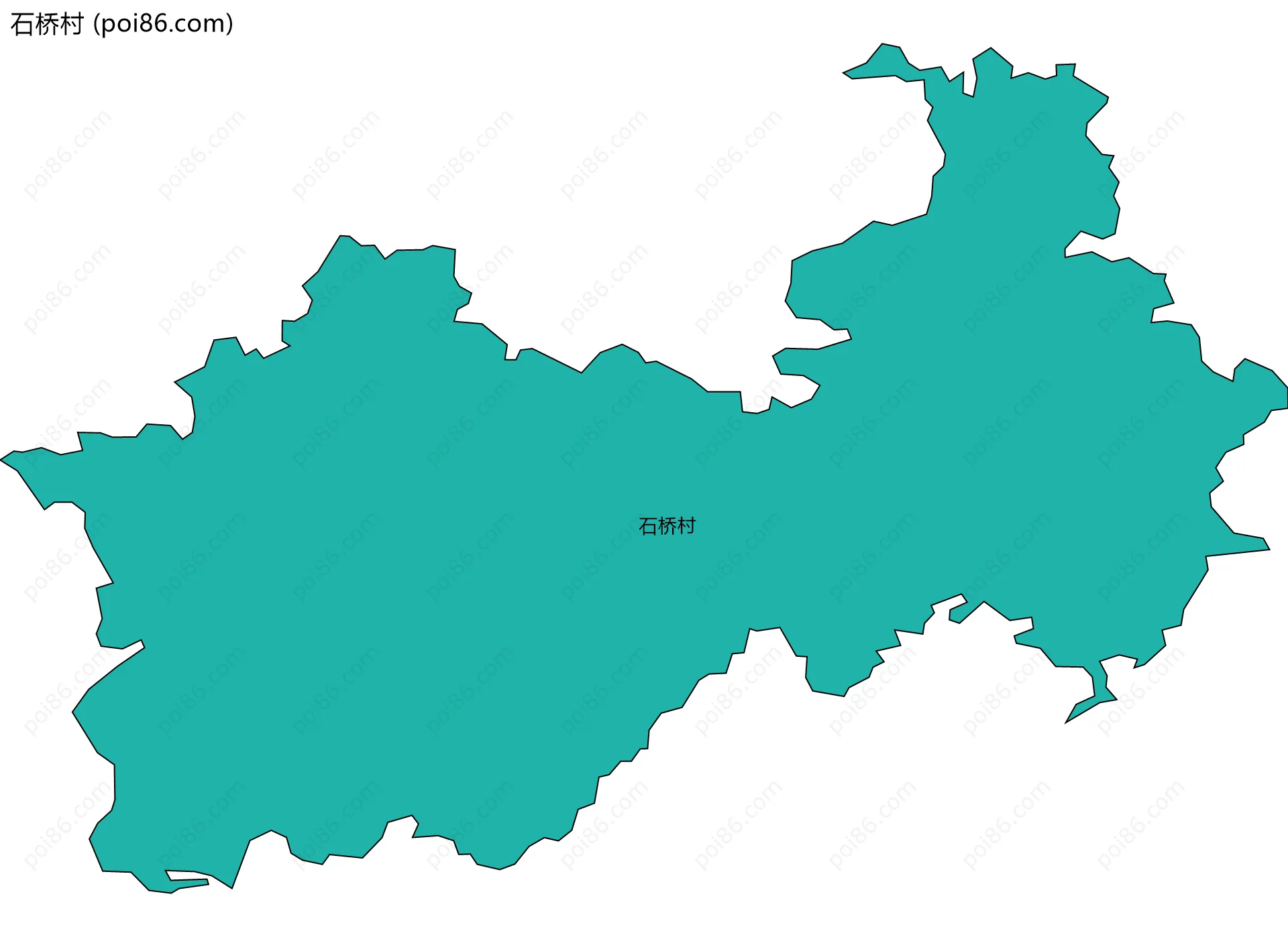 石桥村边界地图