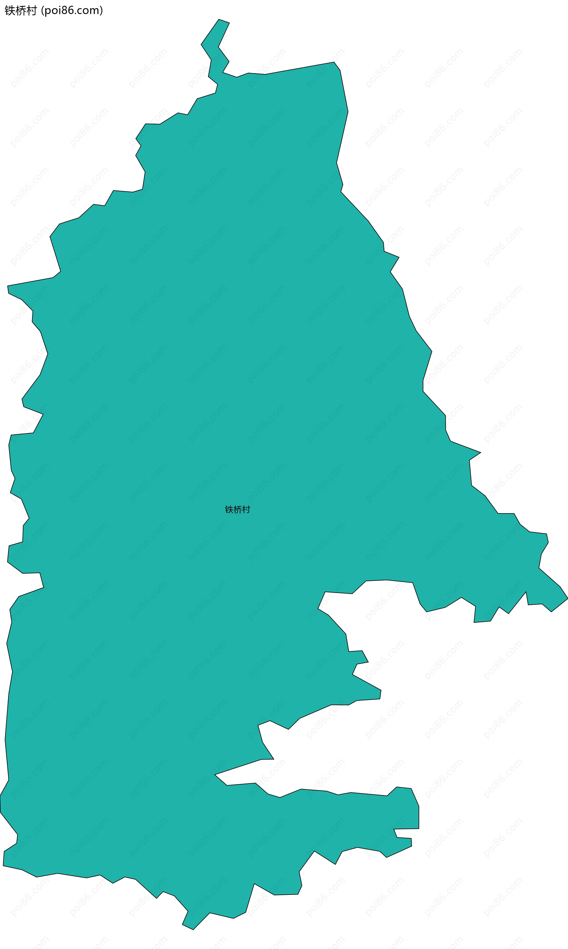 铁桥村边界地图