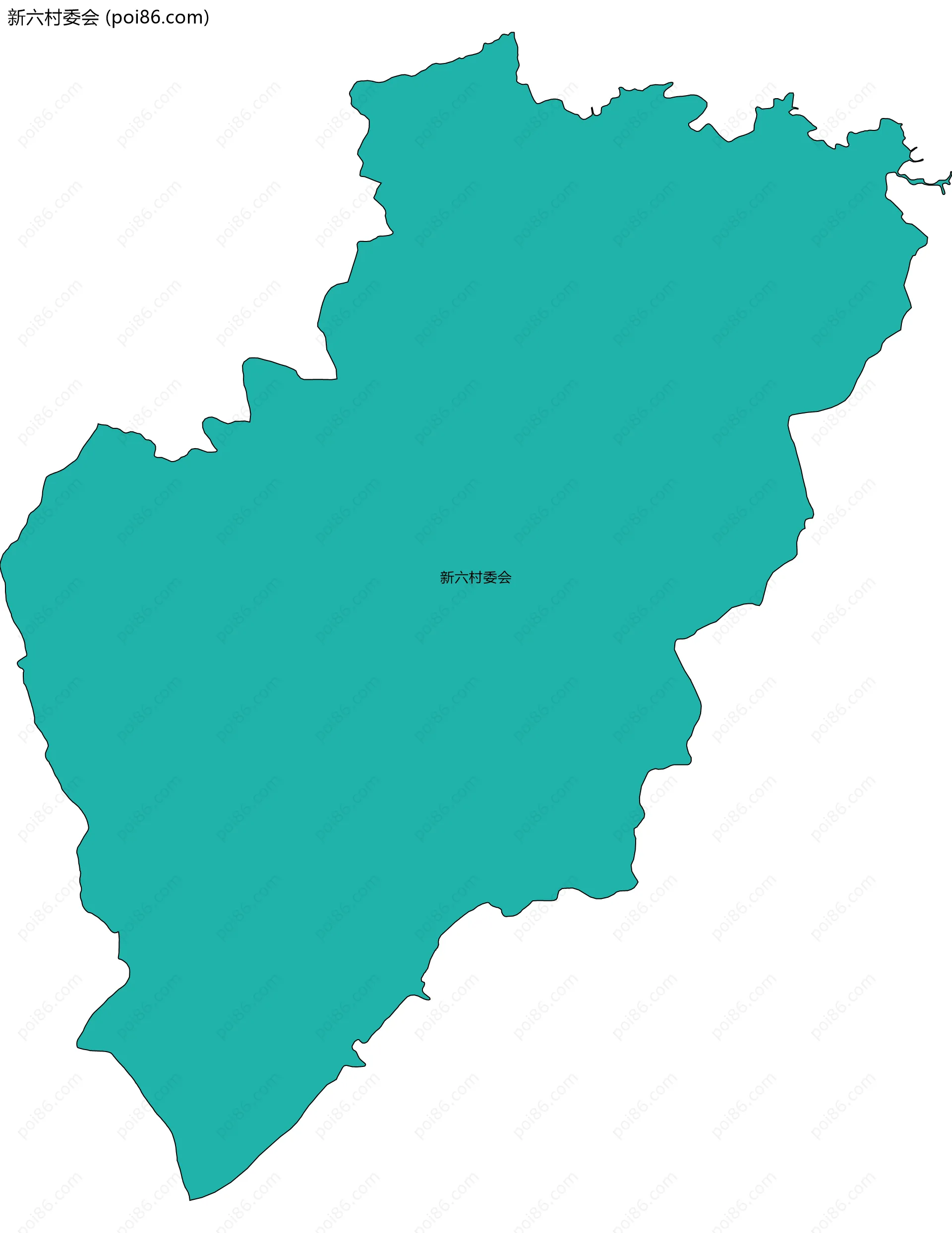 新六村委会边界地图