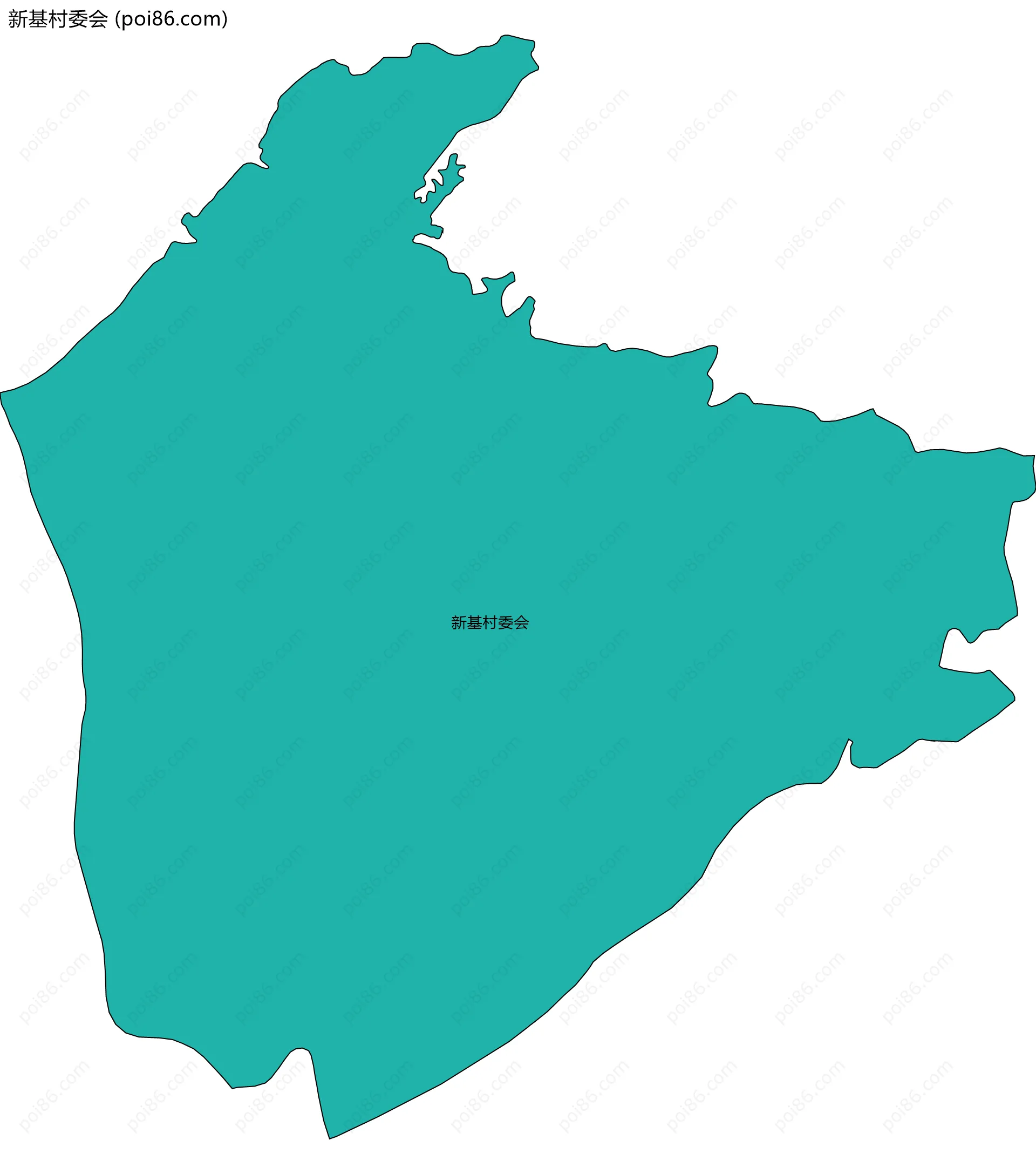 新基村委会边界地图