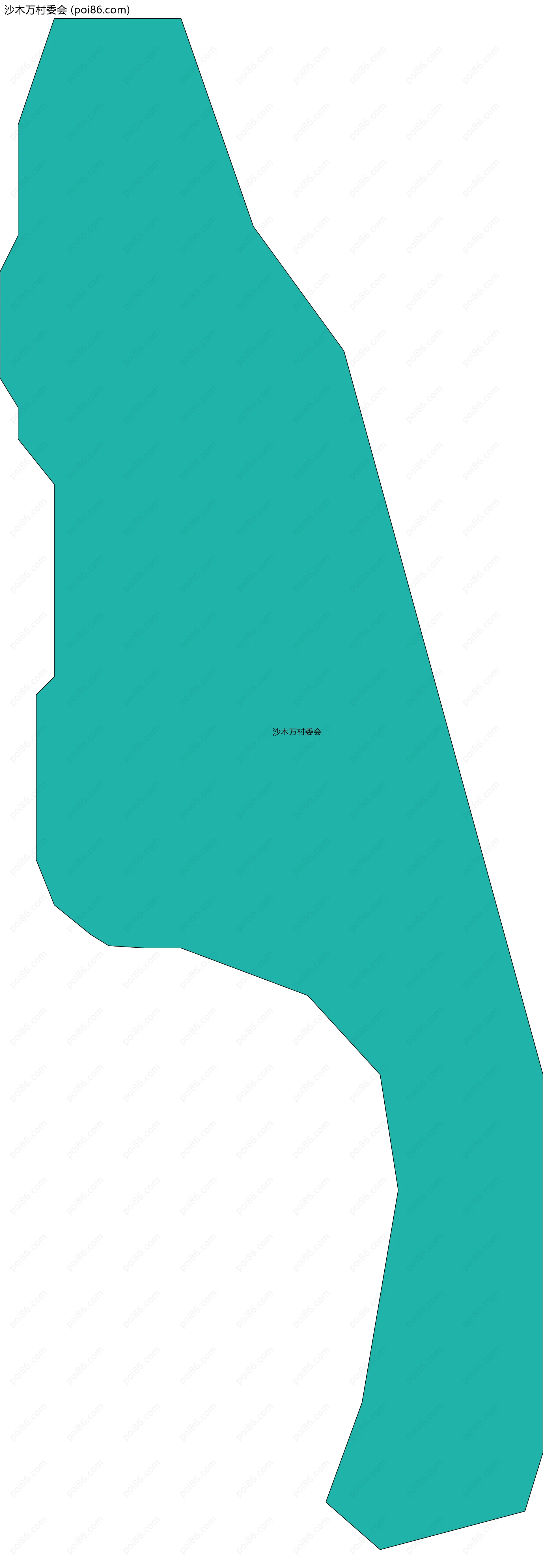 沙木万村委会边界地图