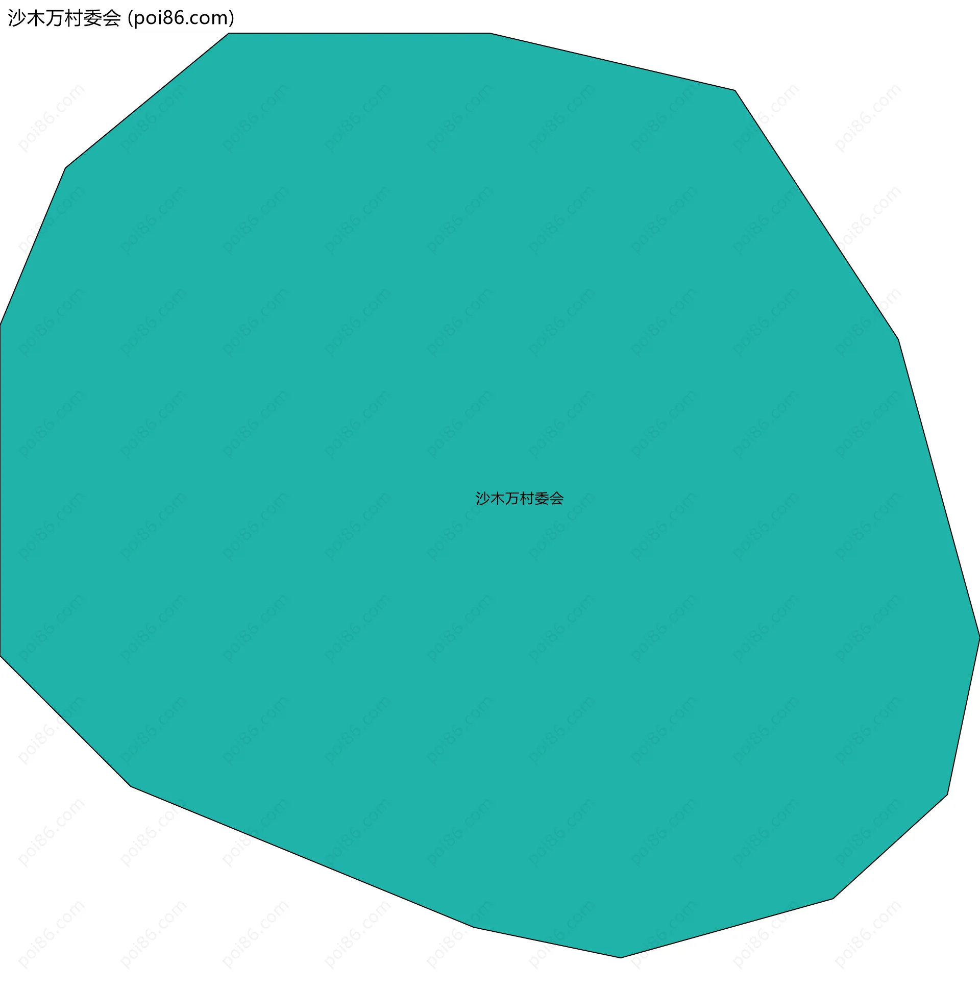 沙木万村委会边界地图