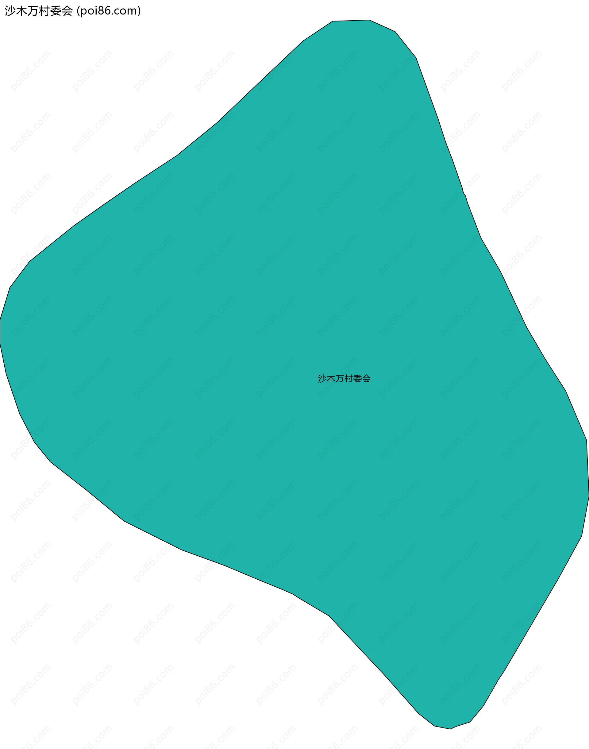 沙木万村委会边界地图