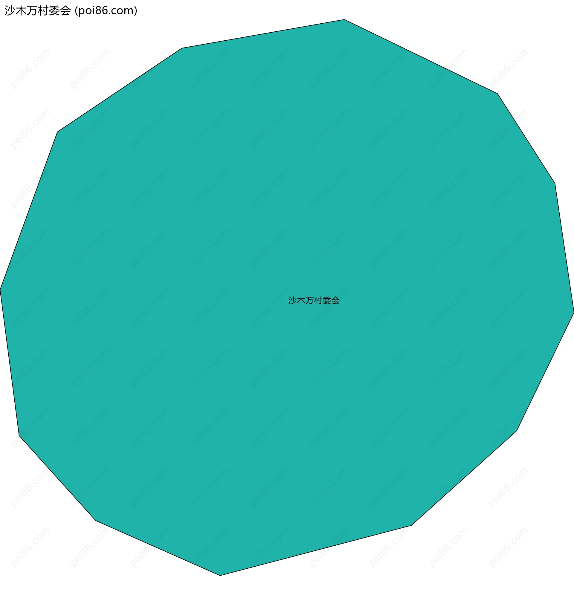 沙木万村委会边界地图