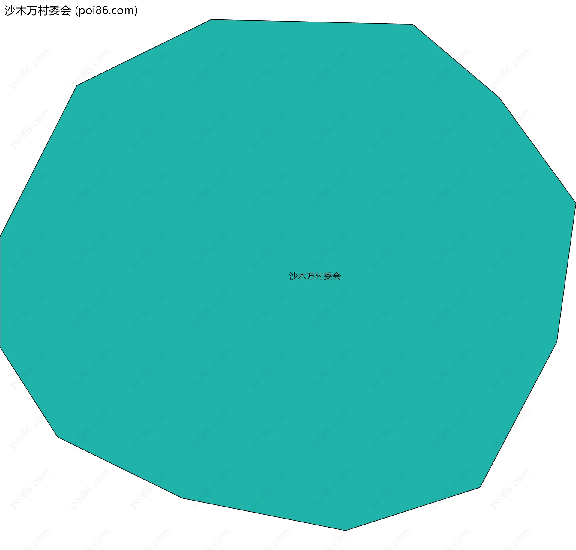 沙木万村委会边界地图