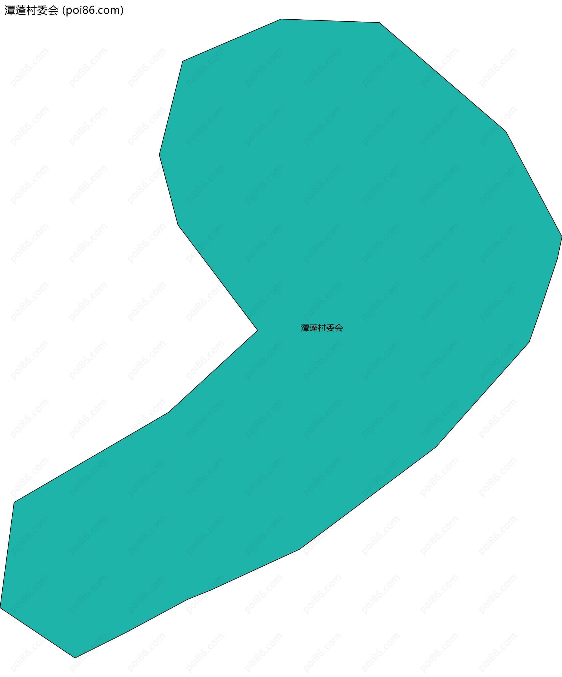 潭蓬村委会边界地图