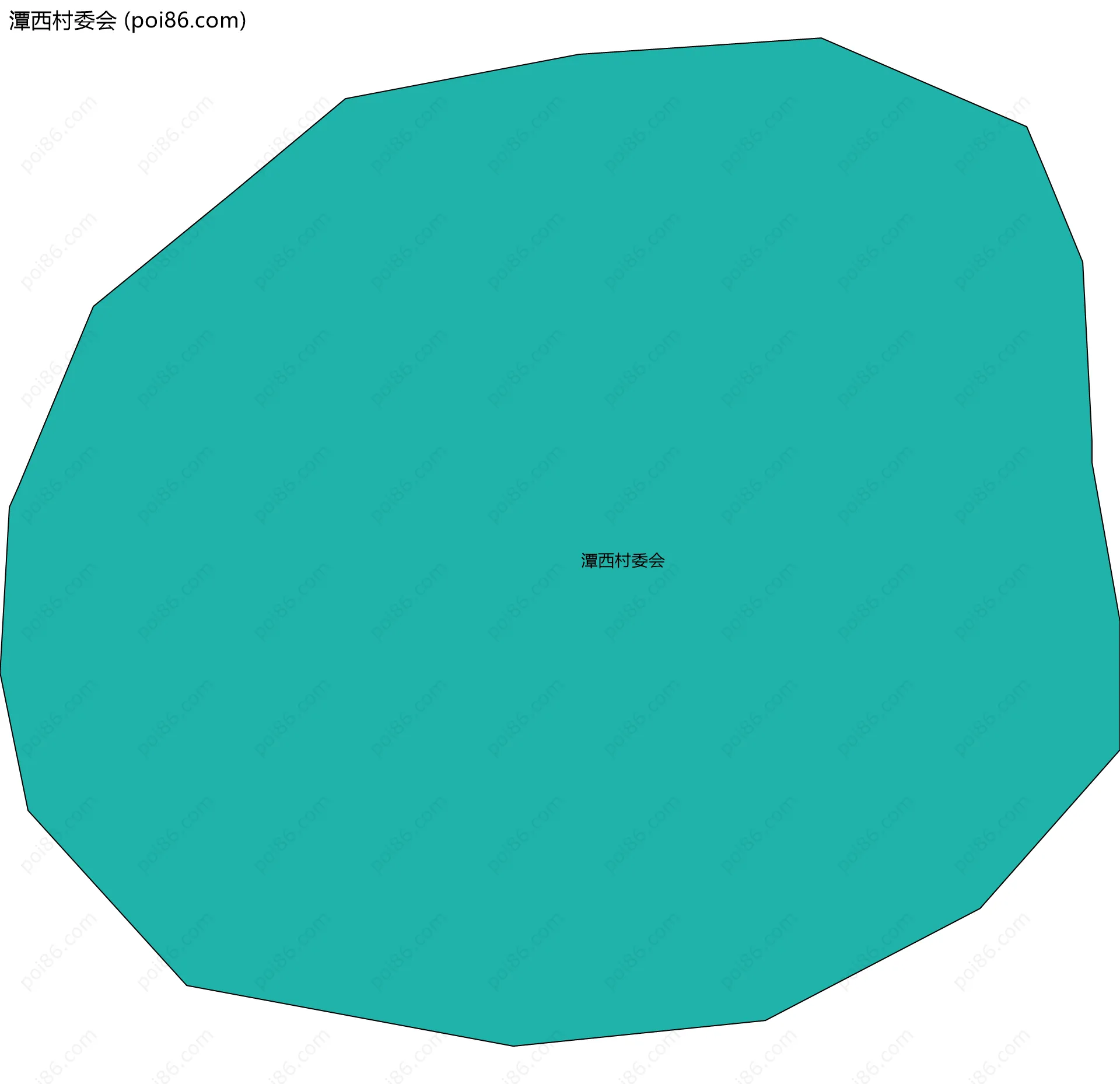 潭西村委会边界地图