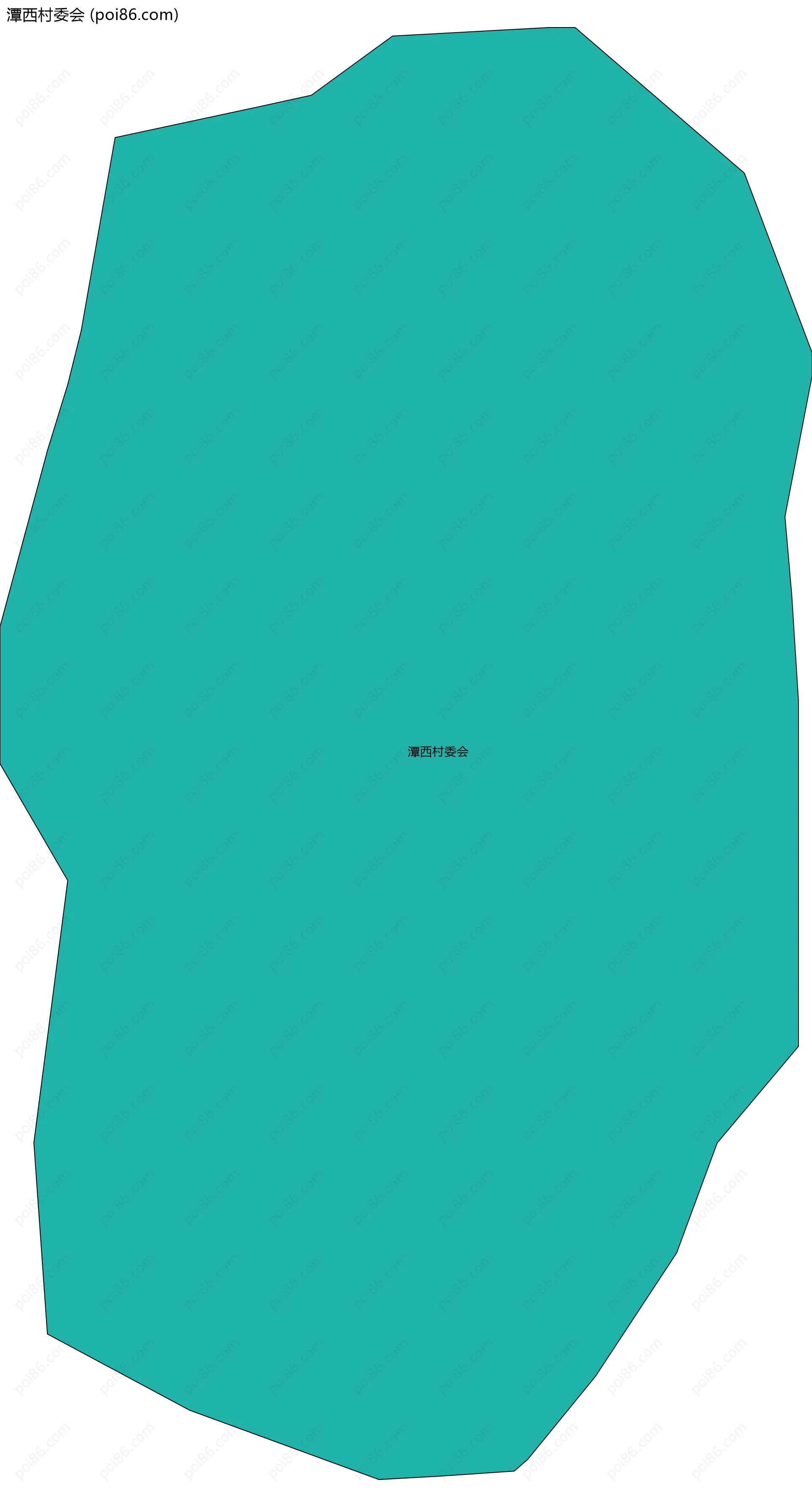 潭西村委会边界地图