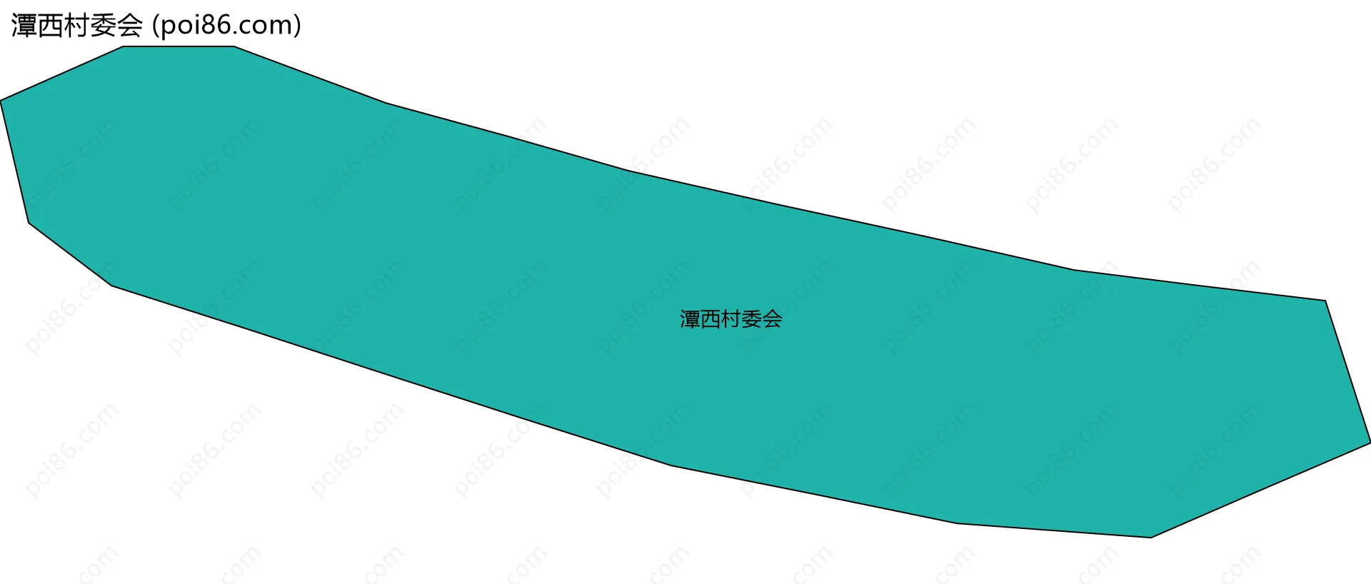 潭西村委会边界地图