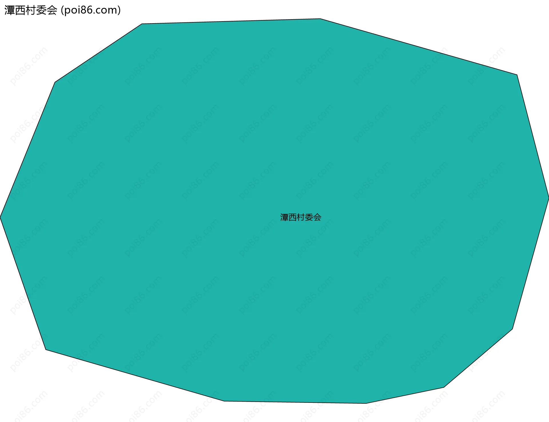 潭西村委会边界地图