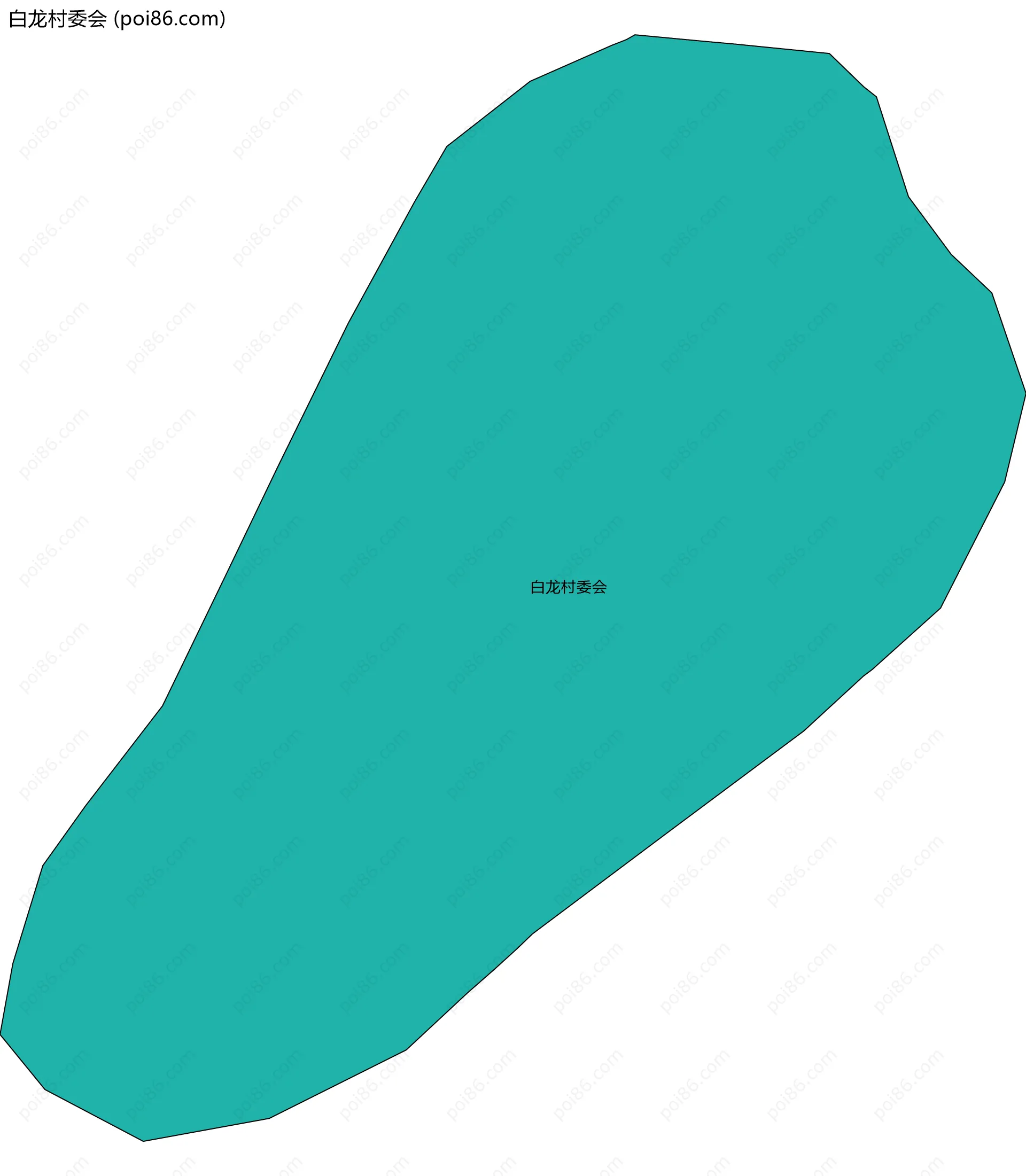 白龙村委会边界地图