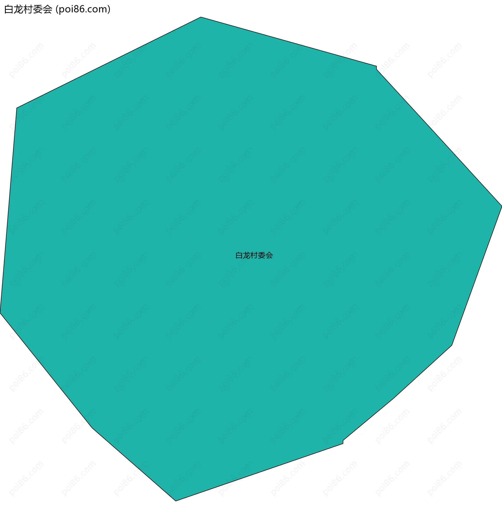 白龙村委会边界地图