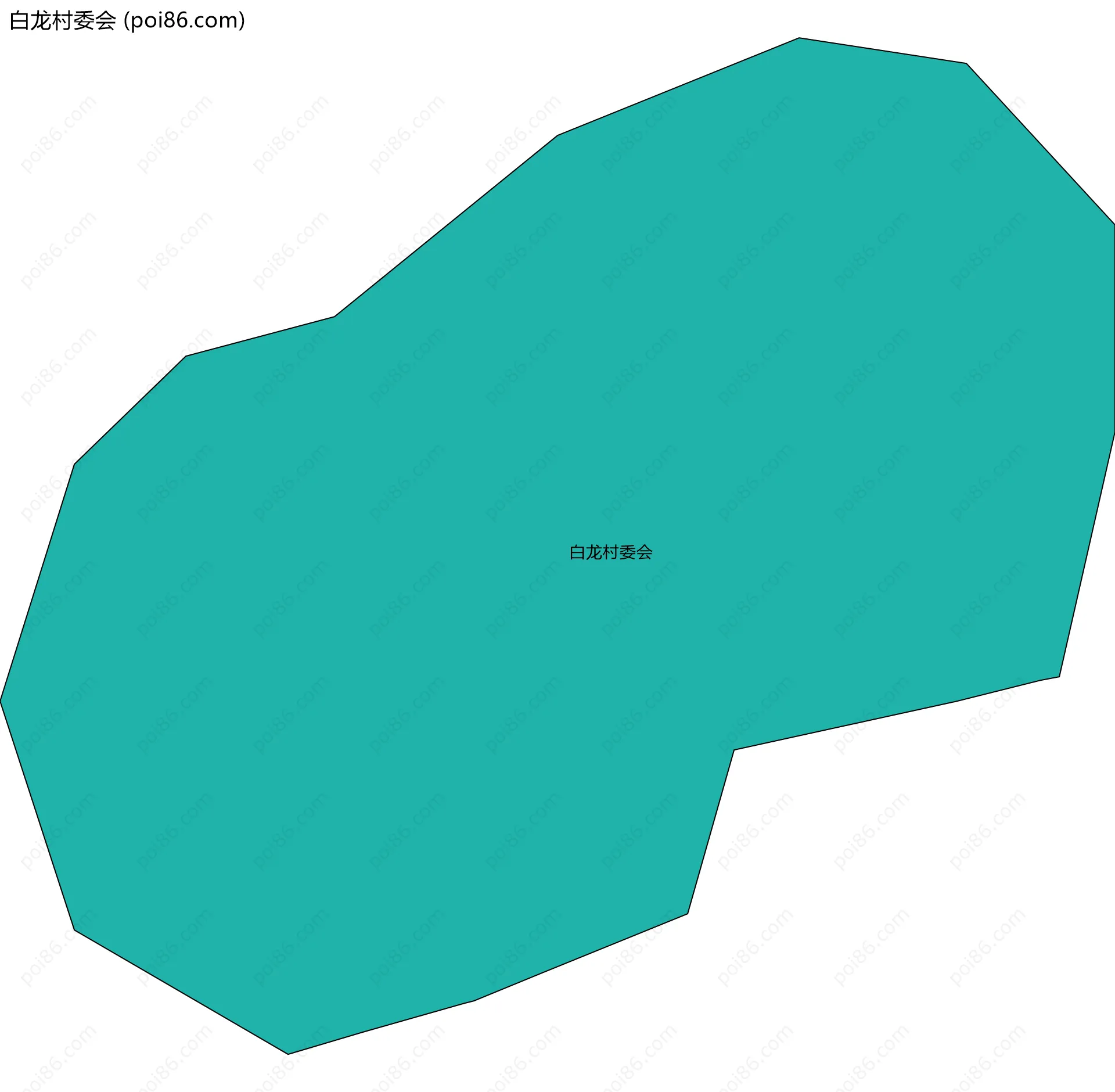 白龙村委会边界地图